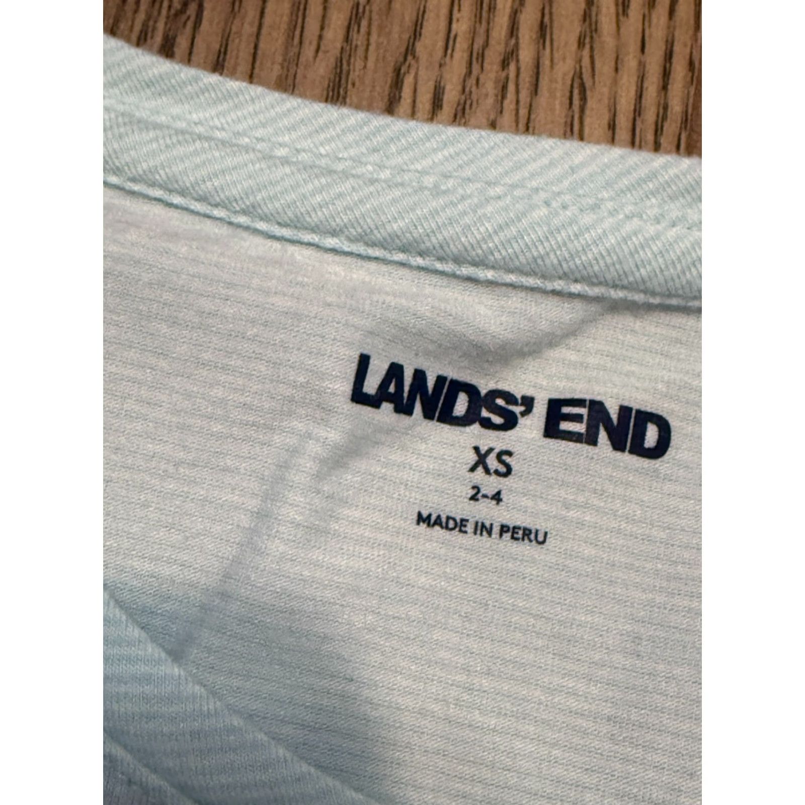 Lands' End Lands' End Tank Top Women's XS Blue Sleeveless Round Neck Cotton Knit Shirt Adult XS Ladies Tank Top Regular Fit T-Shirt Casual Size XS / US 0-2 / IT 36-38 - 3 Thumbnail