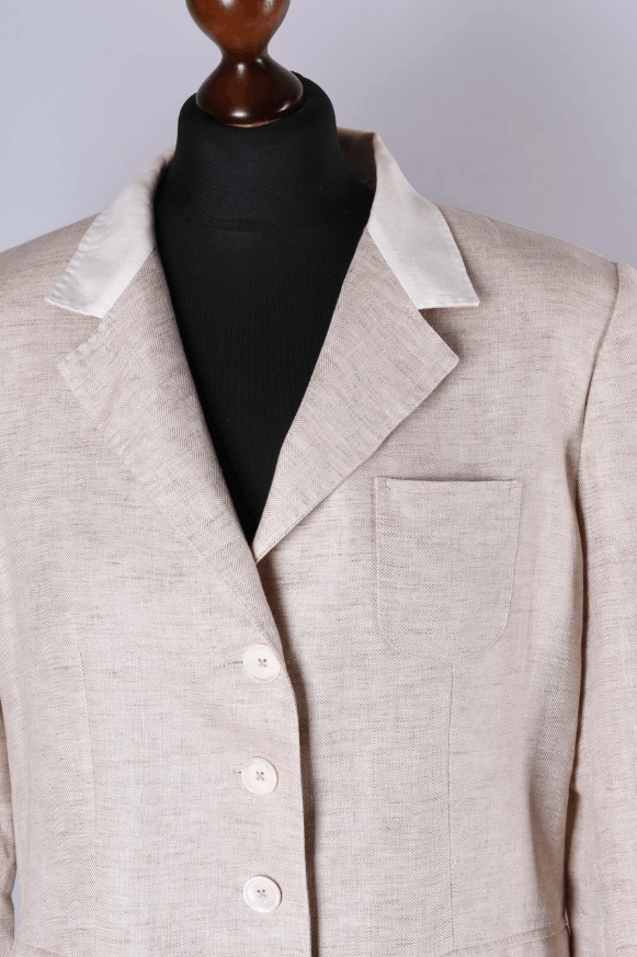 Other Women's Onorati Blazer Italian Tailored Jacket Beige Size M Size M / US 6-8 / IT 42-44 - 2 Thumbnail