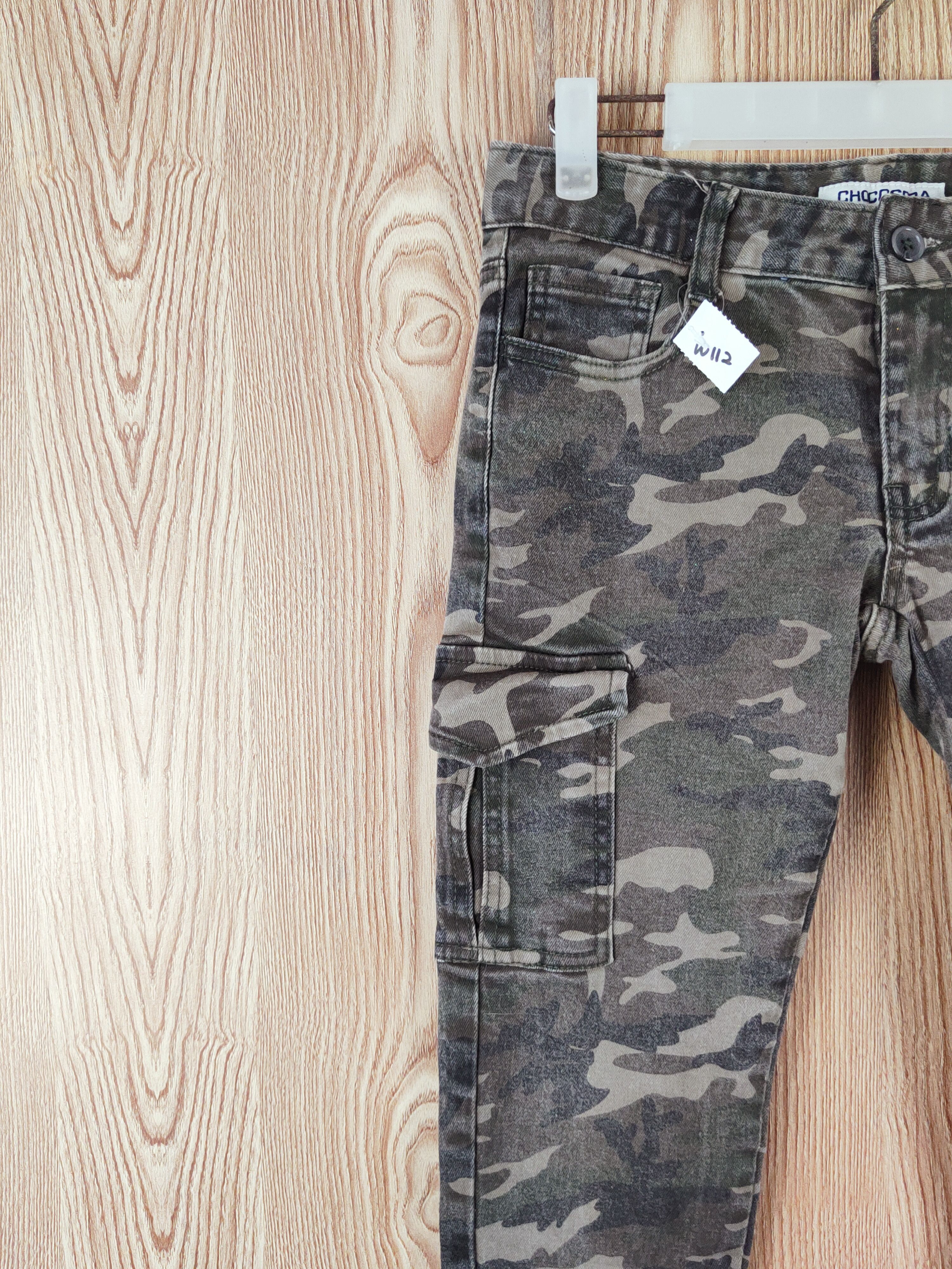 Japanese Brand Chocosoda Camouflage Distressed Ripped Jeans #W112 Size 29" - 3 Thumbnail