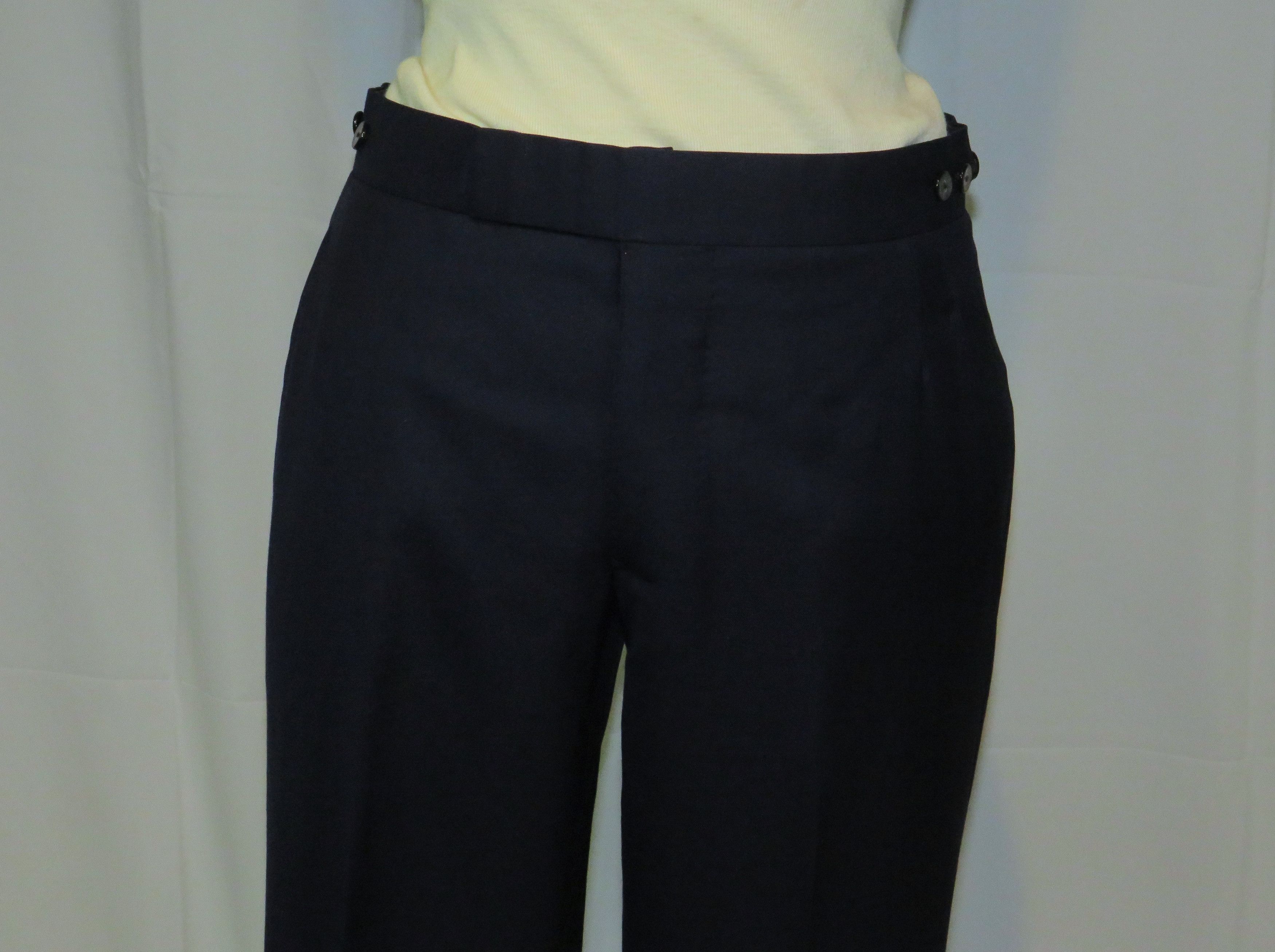 Huntsman × Savile Row Bespoke 2021 Solid Navy One Button Suit 36S Size 36S - 17 Thumbnail