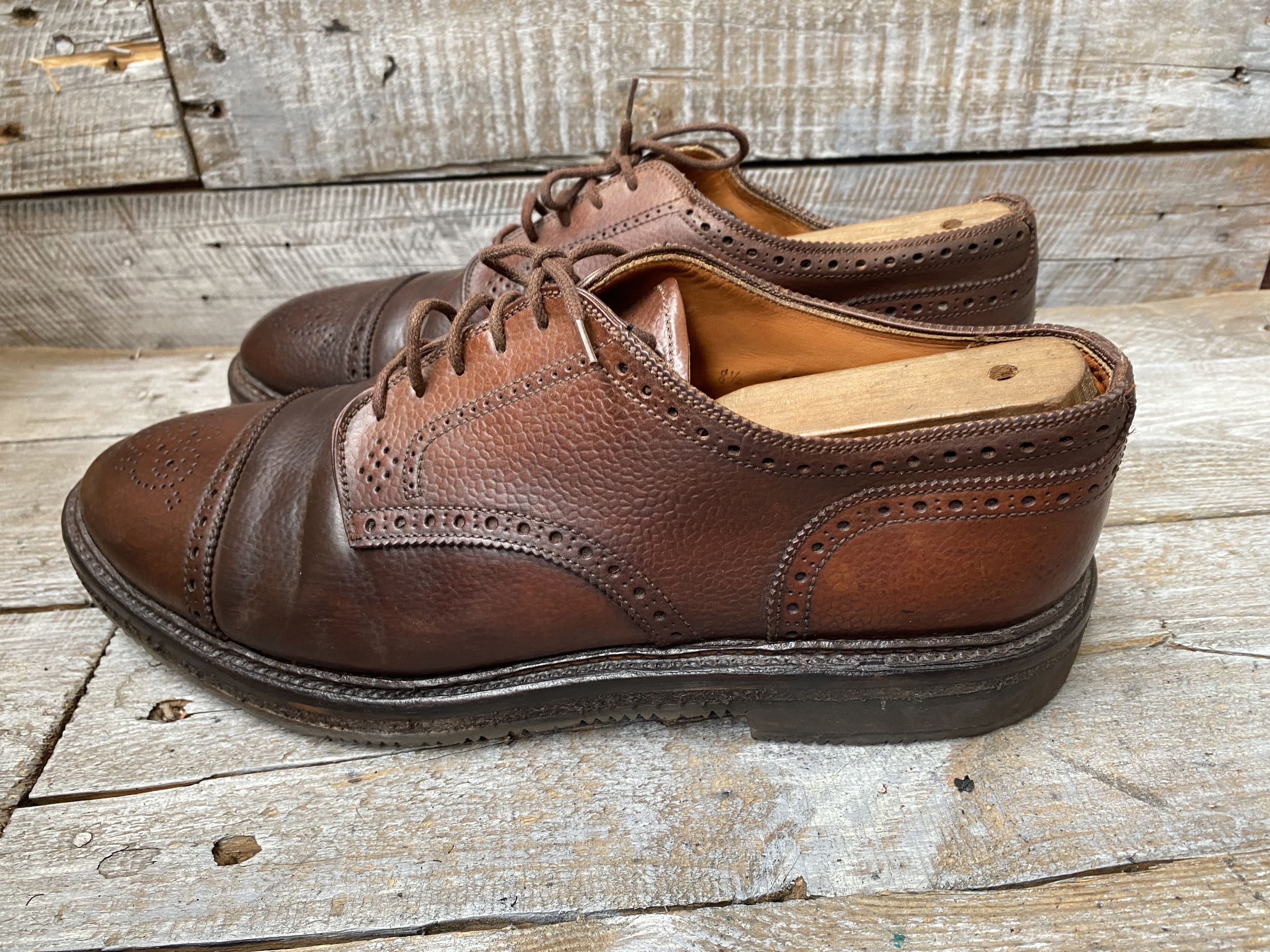 Alden Alden cap-toe oxford shell cordovan shoes Size US 8.5 / EU 41-42 - 7 Thumbnail