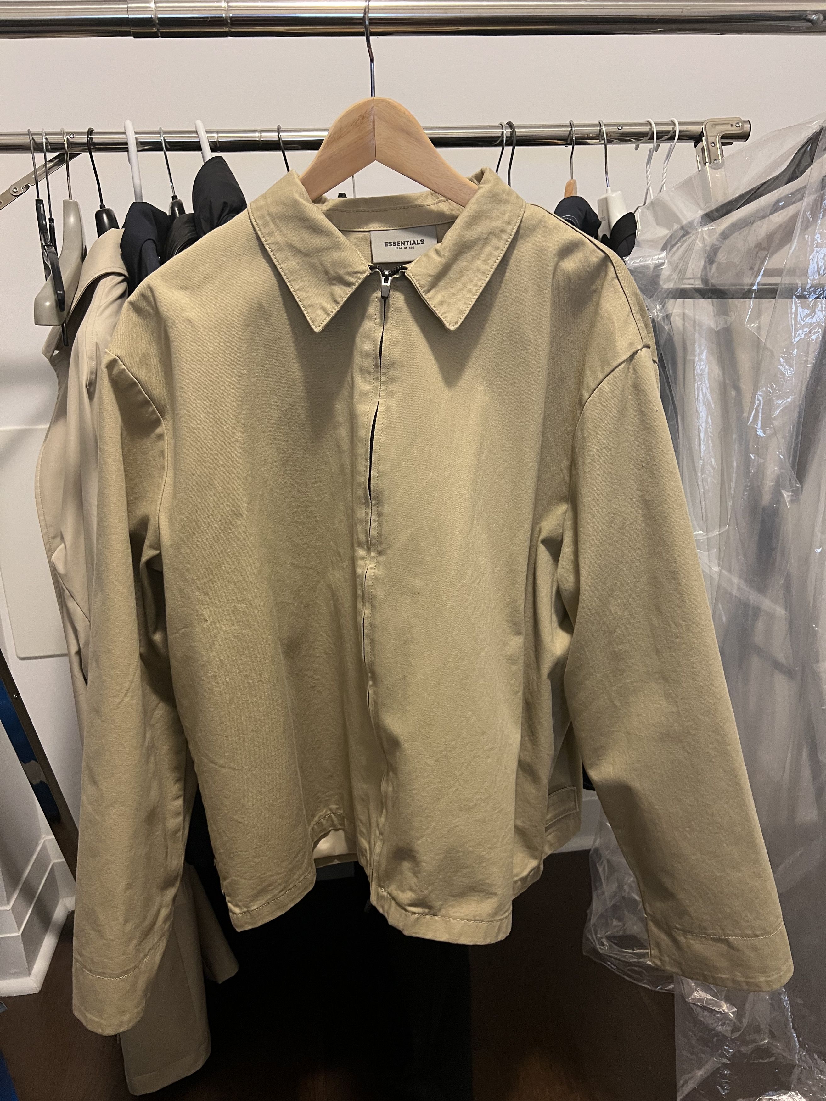Essentials × Fear of God Fear of God Essentials Twill Jacket 'Khaki' Size US M / EU 48-50 / 2 - 2 Thumbnail