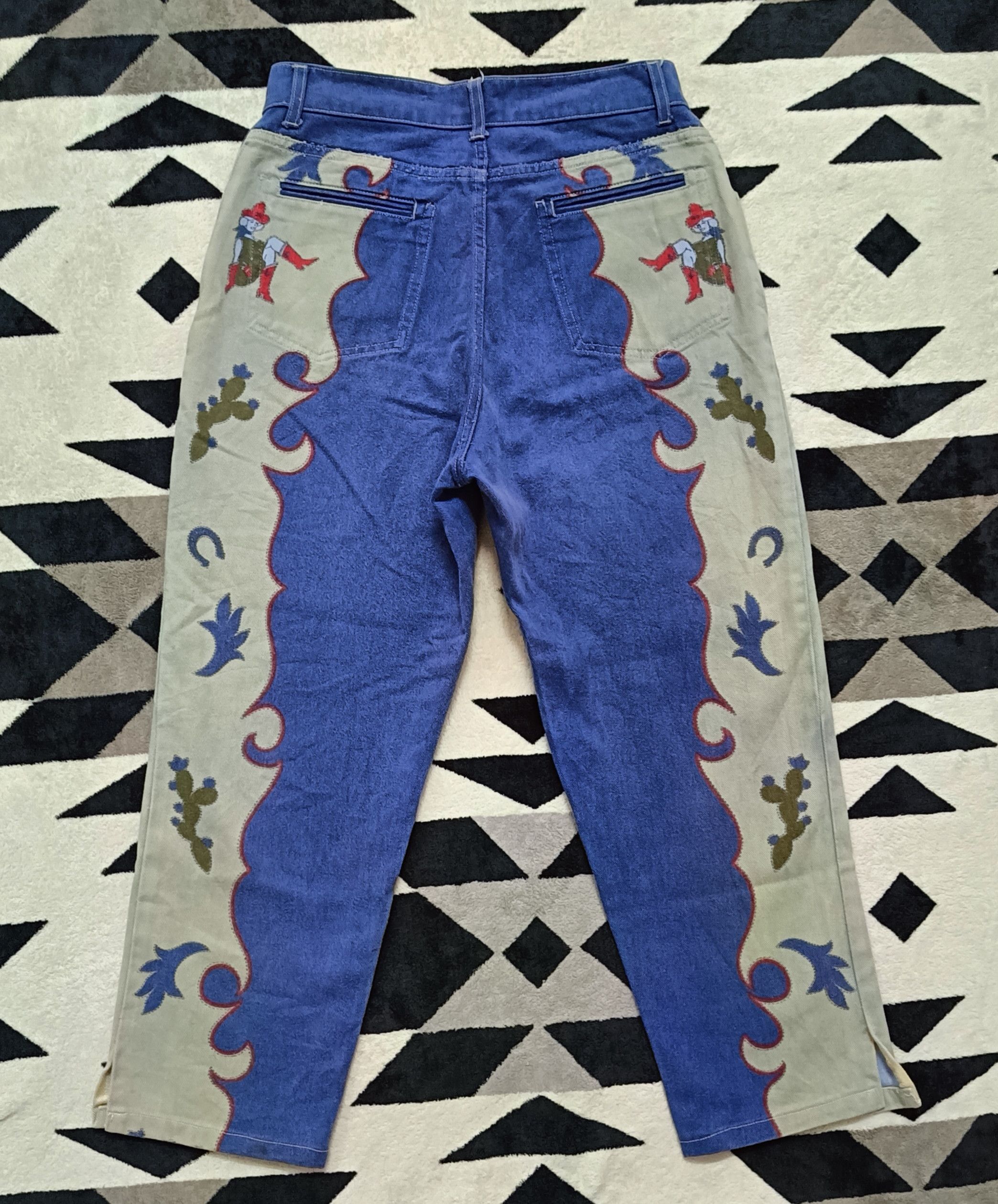 Fendi 🔥🔥Rare 90s Fendissime Cowboy Jeans Size 29" - 2 Thumbnail
