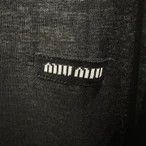 Miu Miu MIU MIU may513 logo letter thin long sleeve cotton tee M Size M / US 6-8 / IT 42-44 - 6 Thumbnail