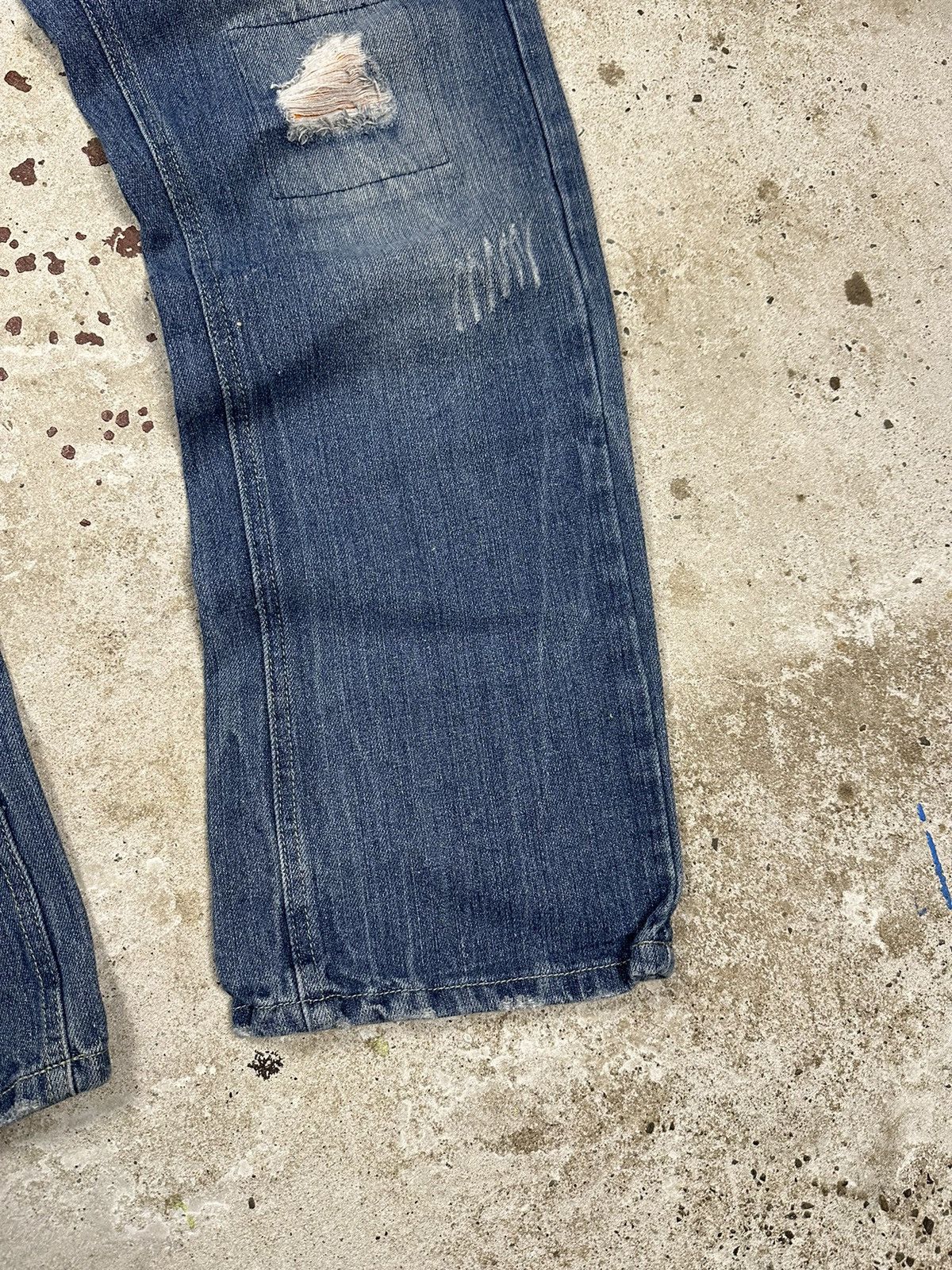 Japanese Brand × Vintage Vintage Y2K Japanese Reworked Baggy Denim Pants Jeans Size US 33 - 4 Thumbnail