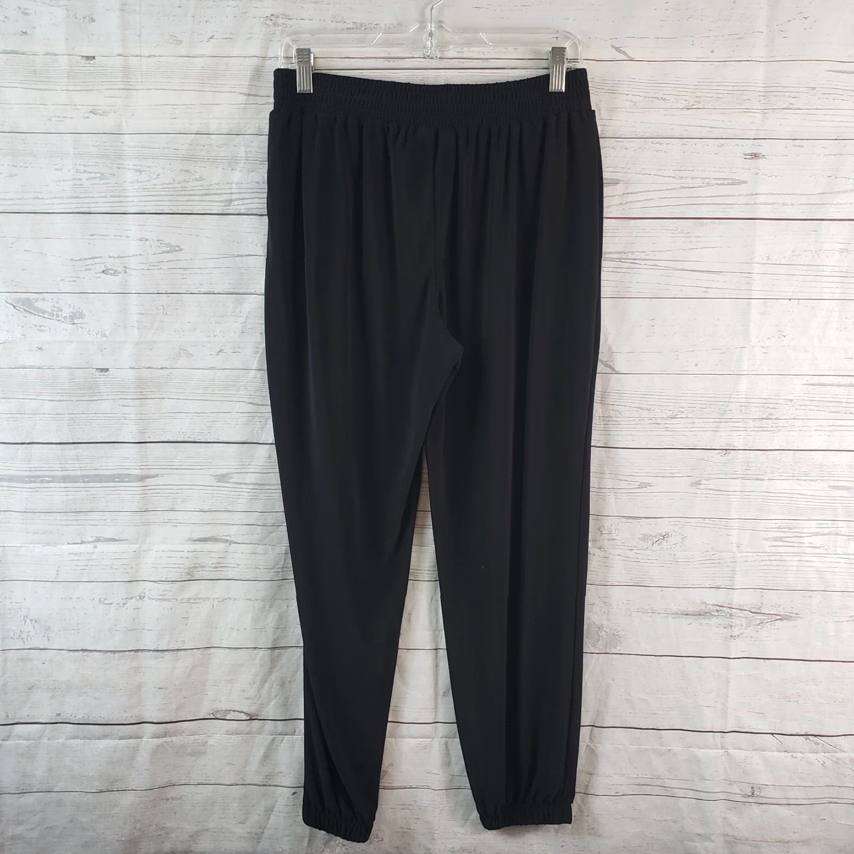 Vintage Chico's Womens Pants Pull On Ankle Sz 4 Black Pockets High Rise Inseam 26.5 Size 27" / US 4 / IT 40 - 3 Thumbnail
