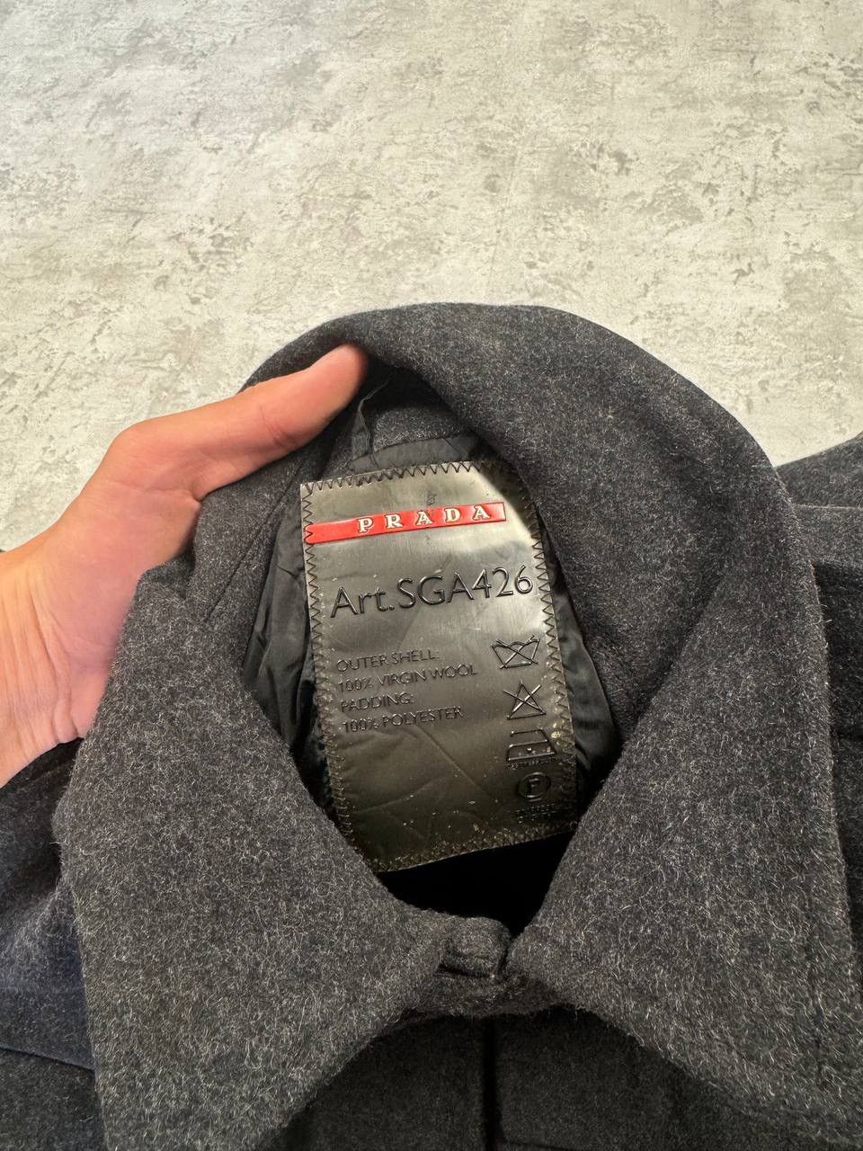 Prada Vintage Prada Wool Coat Jacket Red Tab Size 50 Size US M / EU 48-50 / 2 - 16 Thumbnail