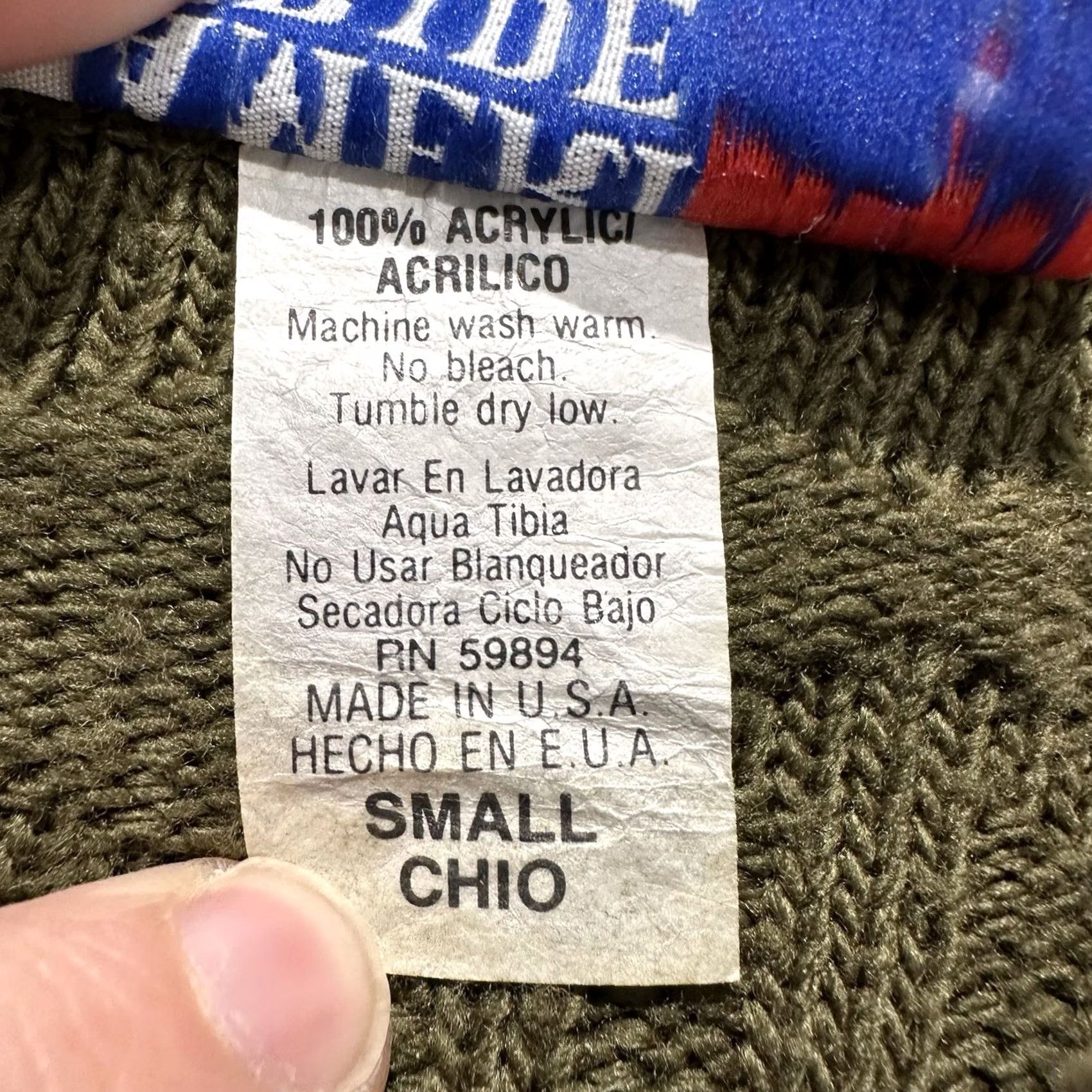 Vintage VINTAGE american pride Sweater Geometric Knit Pattern Crew Green Small Mens Size US S / EU 44-46 / 1 - 5 Thumbnail