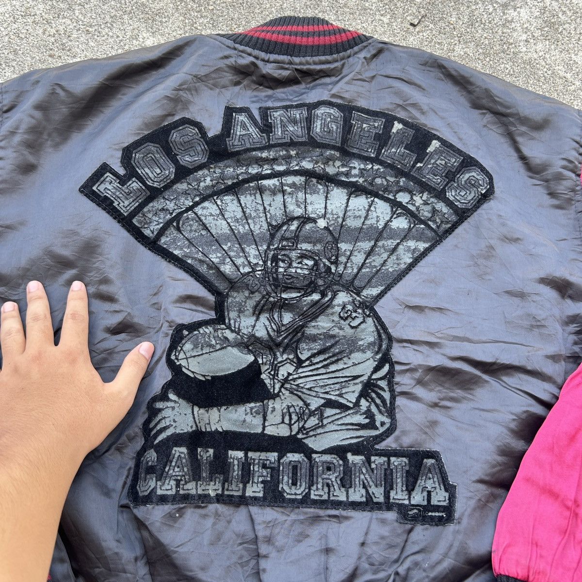 Vintage Vintage ZIP it London Los Angeles California Bomber jacket Size US L / EU 52-54 / 3 - 5 Thumbnail