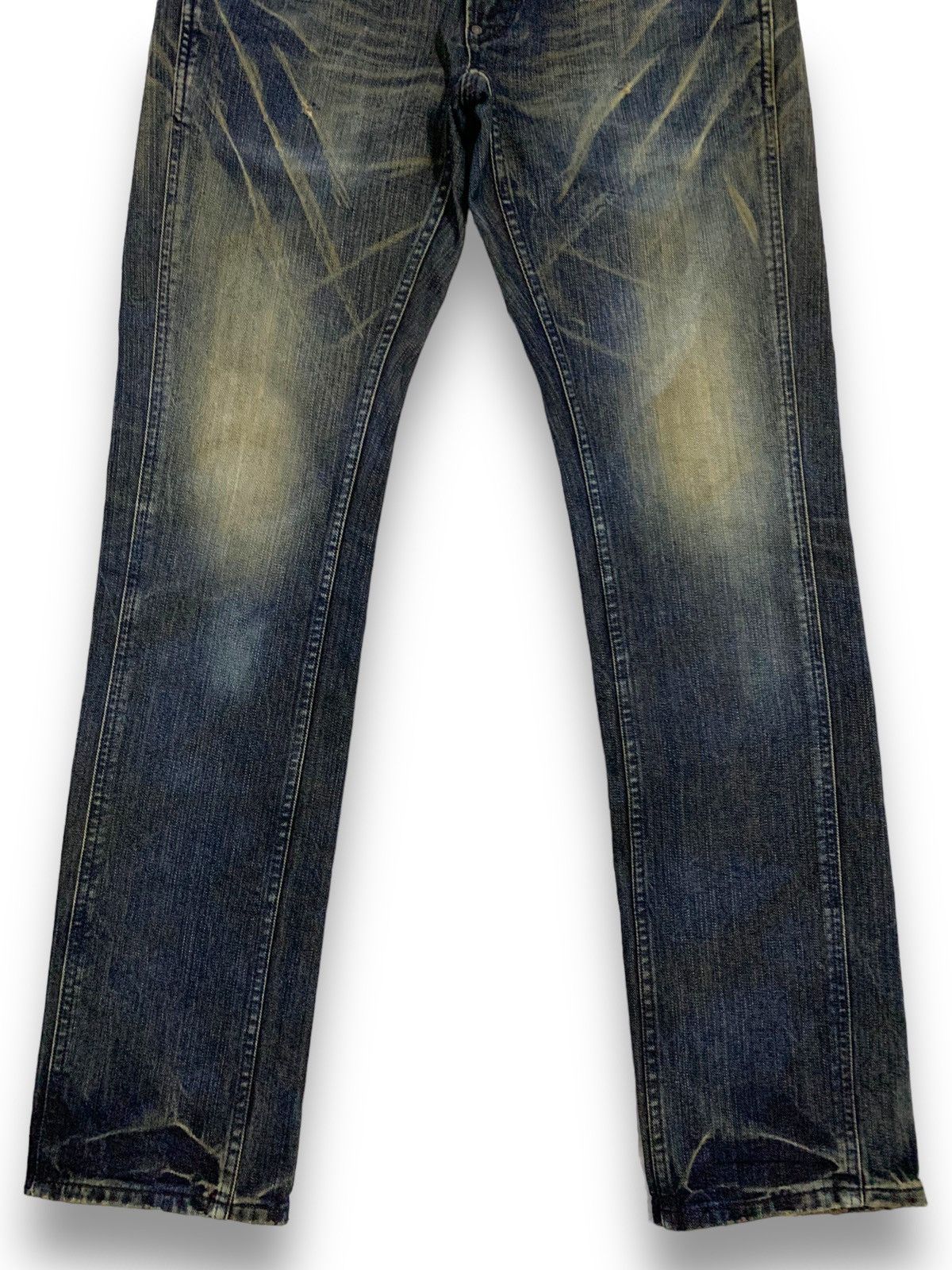 Lee × Number (N)ine Vintage Lee Riders x Beams Dark Blue Washed Whiskers Jeans Size US 32 / EU 48 - 10 Thumbnail