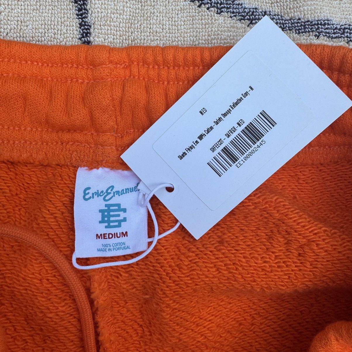 Eric Emanuel EE “Motion Logo” Sweat Shorts orange sz Medium Size US 30 / EU 46 - 2 Thumbnail