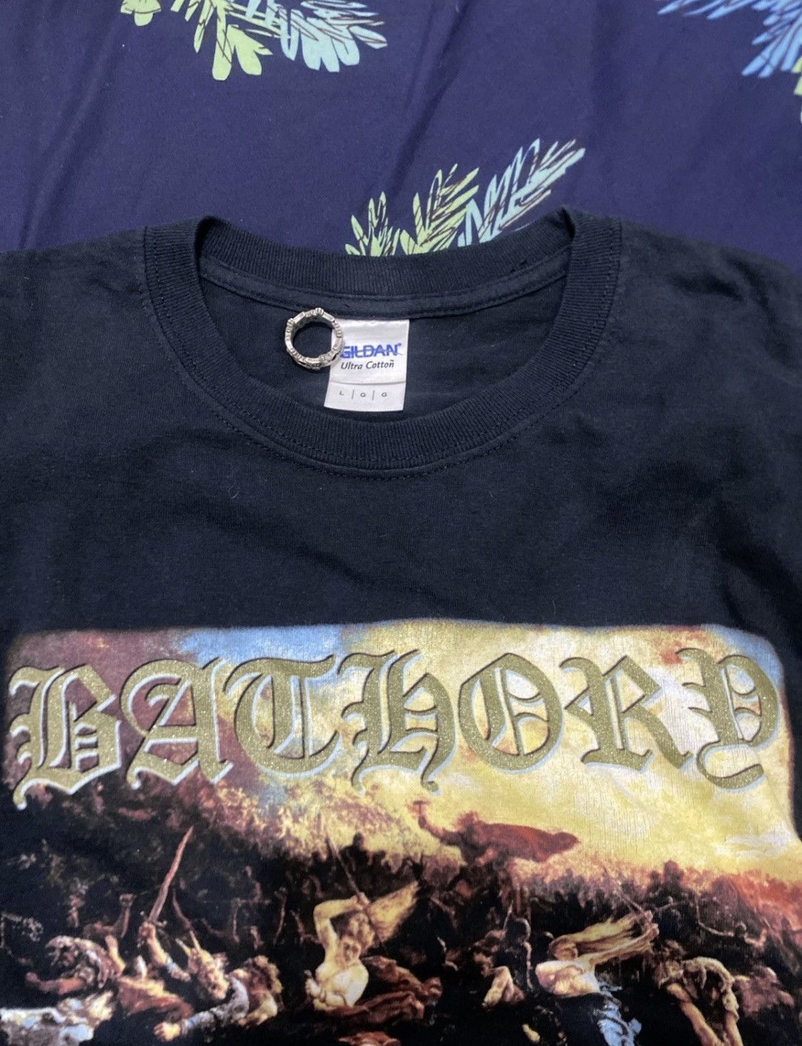 Band Tees Y2K Bathory Blood Fire Death Long Sleeve Size US L / EU 52-54 / 3 - 5 Thumbnail