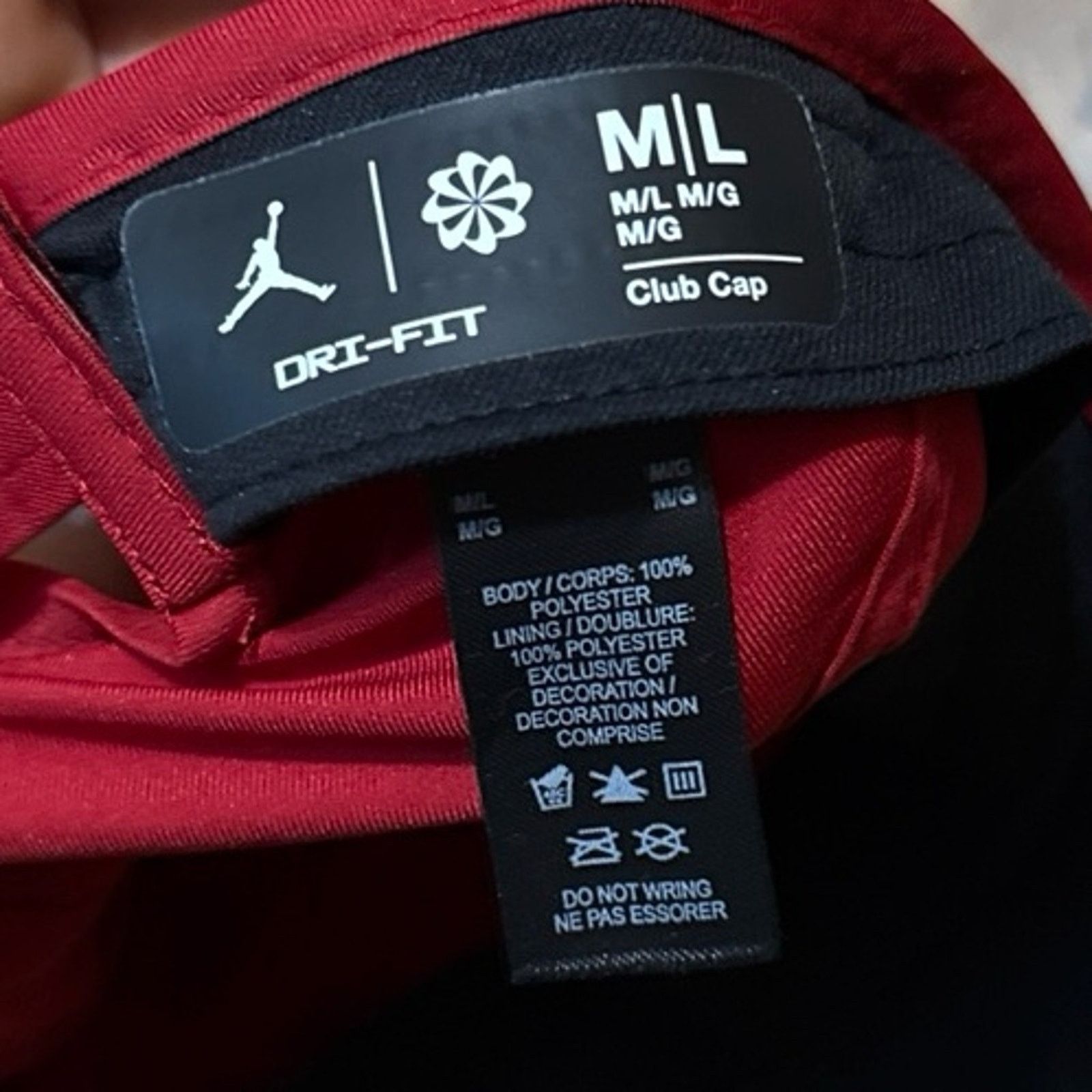 Jordan Brand Air Jordan Dri-Fit 6 Panel Hat Bred Size ONE SIZE - 4 Thumbnail