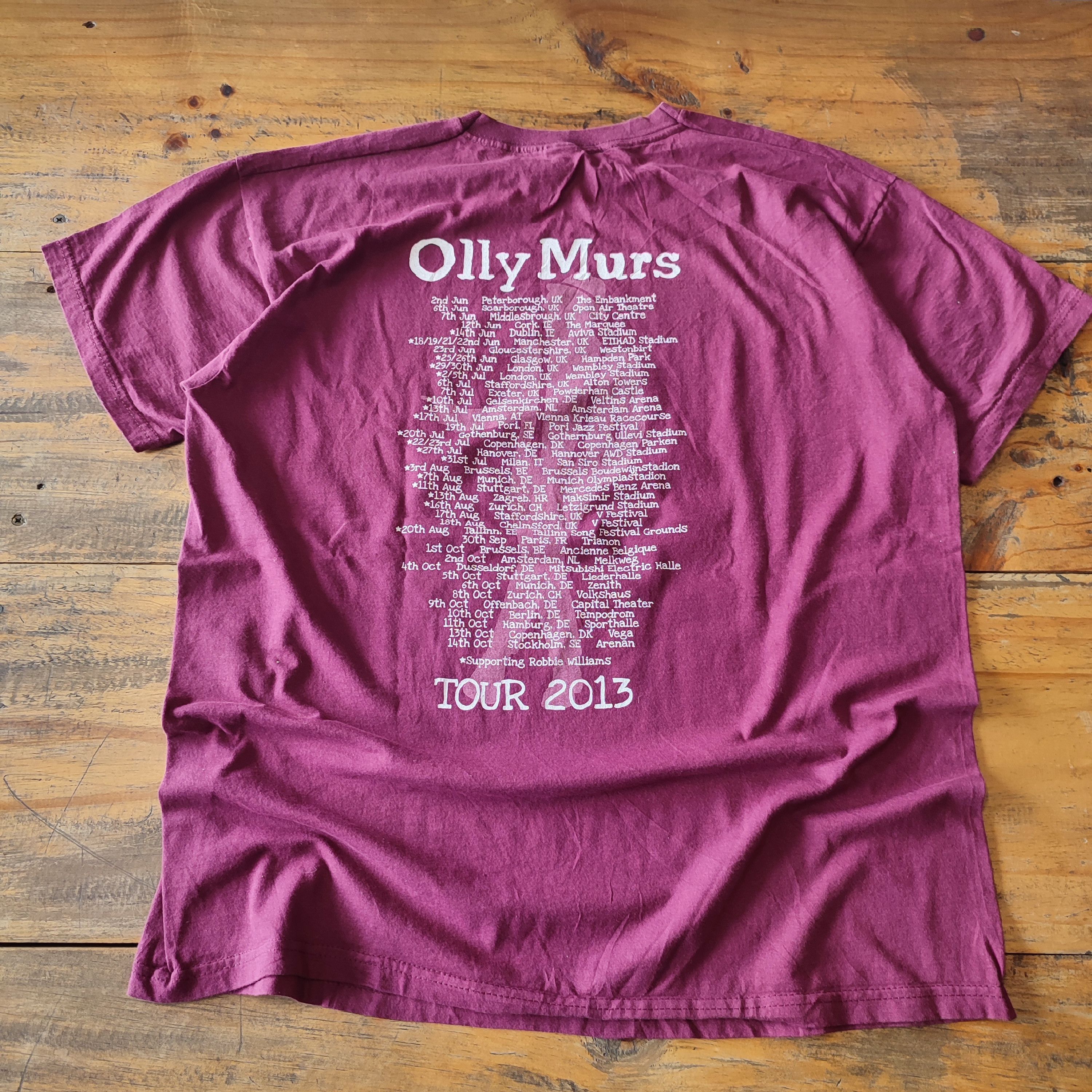 Band Tees × Vintage Olly Murs T SHIRT Size US L / EU 52-54 / 3 - 4 Thumbnail