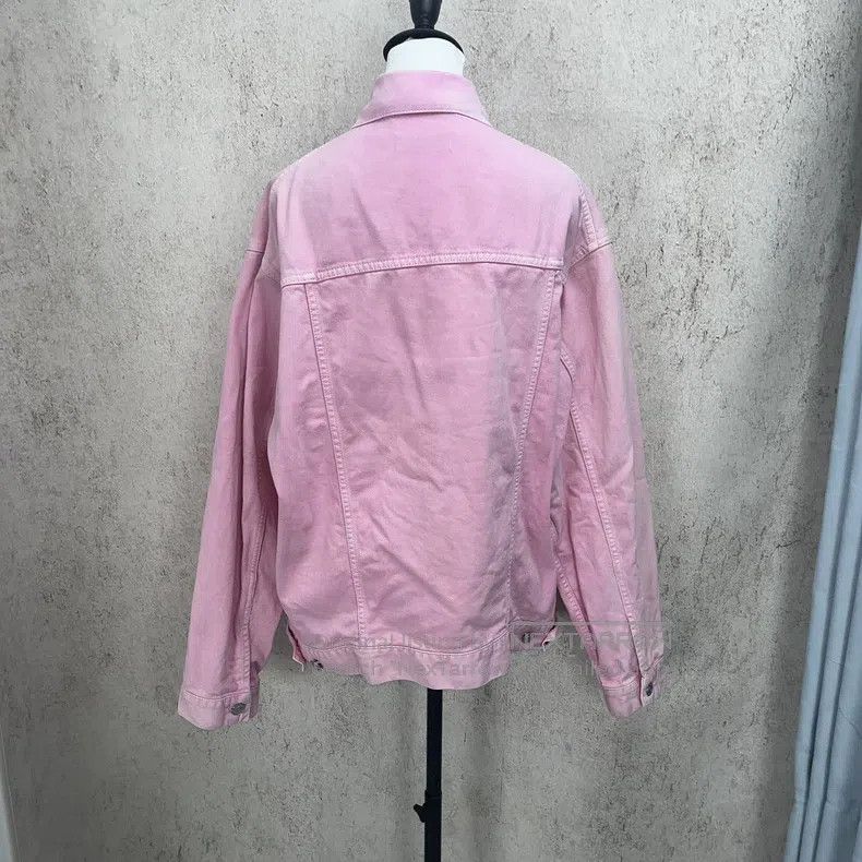 Balenciaga Balenciaga Pink Denim Jacket Size XXS / US 00 / IT 34 - 5 Thumbnail