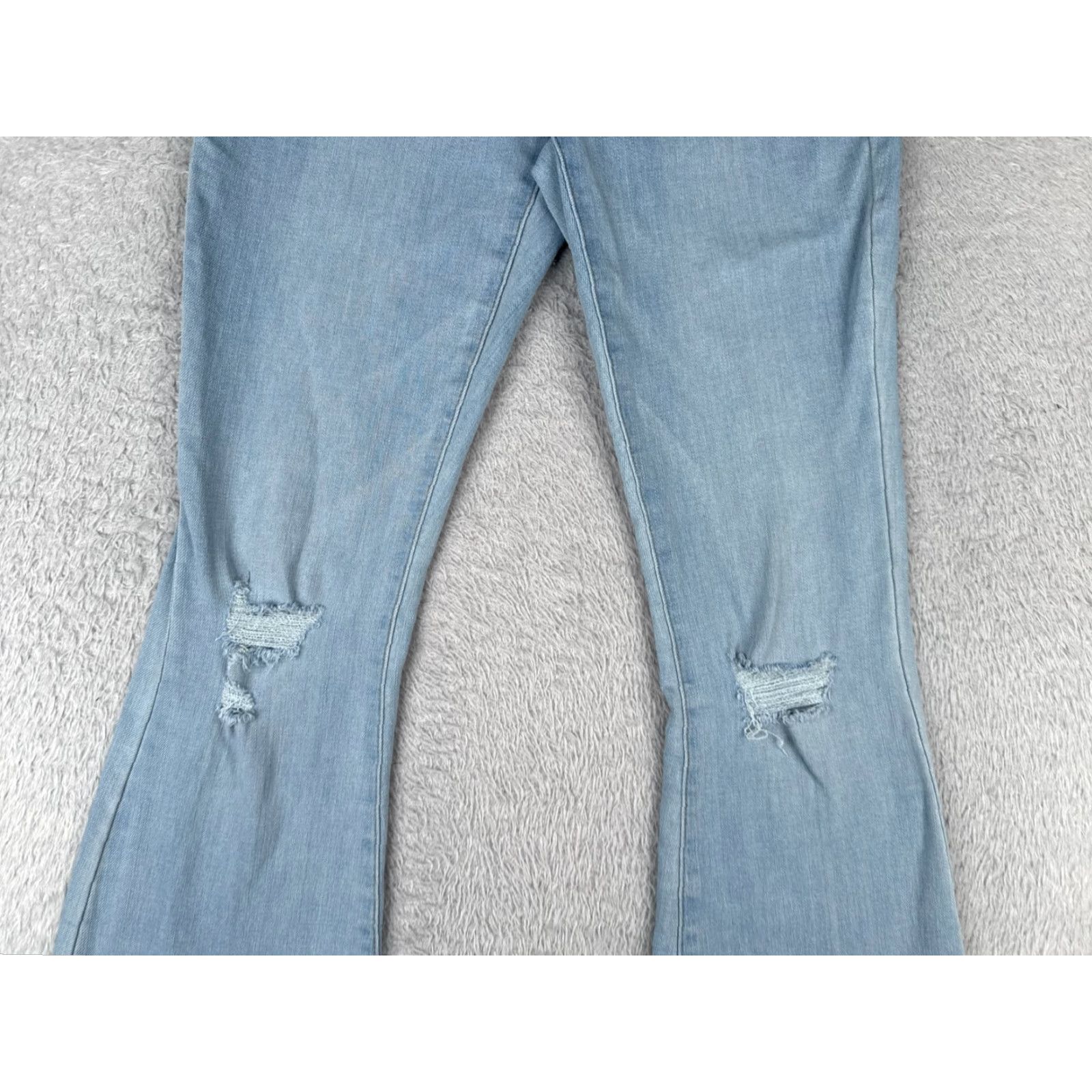 Vintage ana Jeans Womens Jeans Flared Distressed High Rise 27x32 Blue Denim Cotton Blend Regular 6 Womens Men? Size 28" / US 6 / IT 42 - 3 Thumbnail