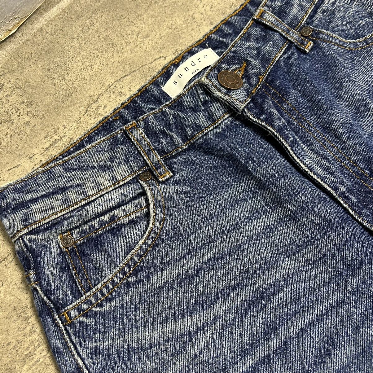 Sandro Sandro Paris Distressed Flared Denim Pants Size US 29 - 4 Thumbnail