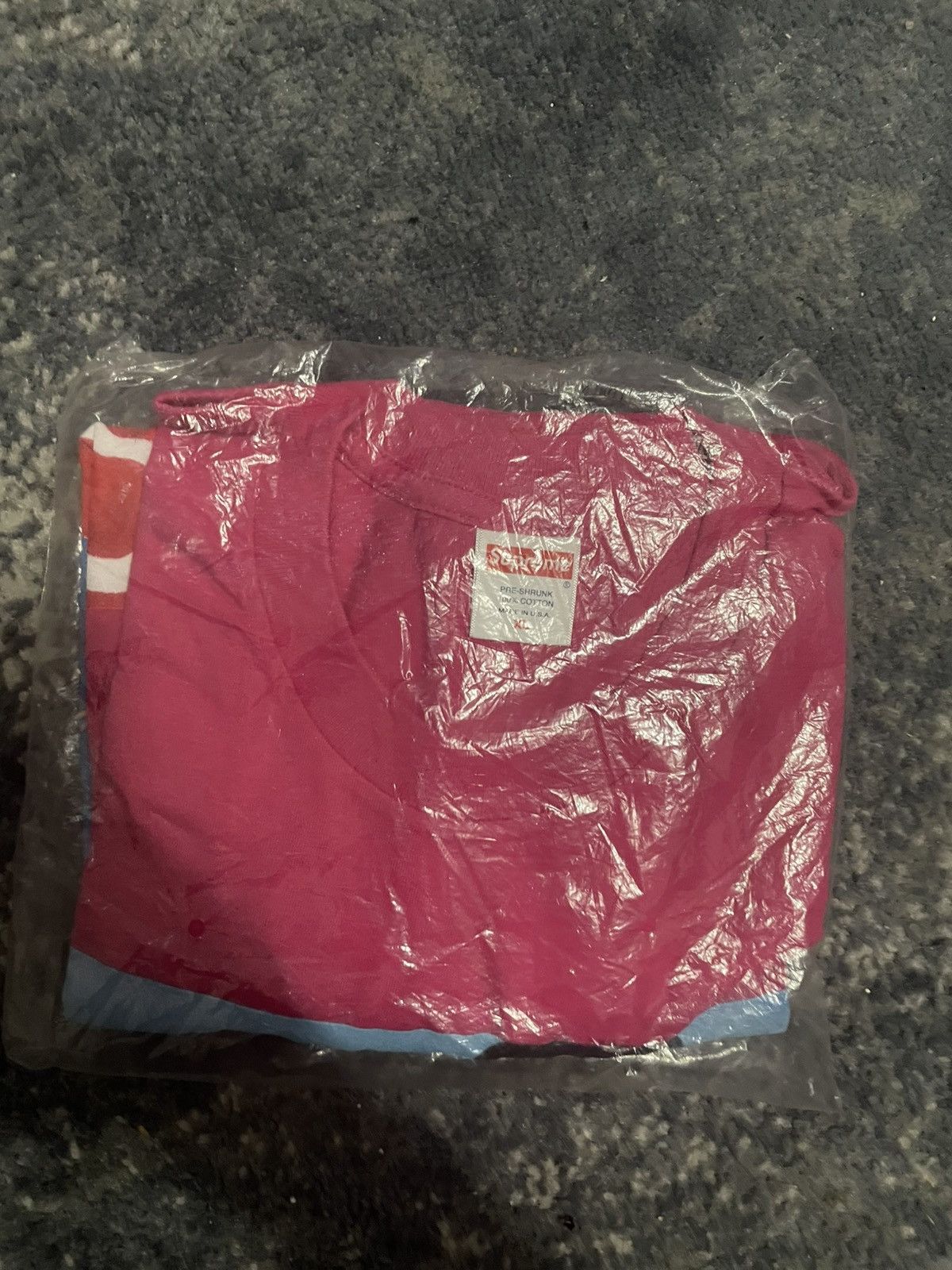 Supreme Supreme Group Tee Dark Pink Size US XL / EU 56 / 4 - 2 Thumbnail
