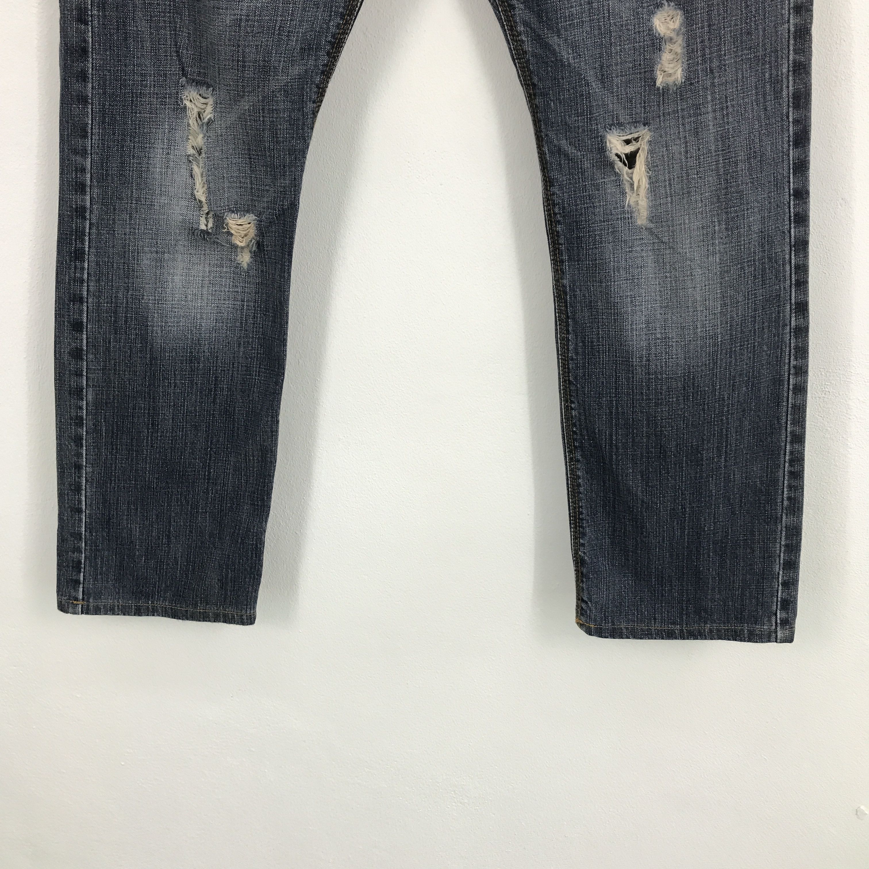 Japanese Brand × Lee Japan style denim Lee distressed jean pants Size US 34 / EU 50 - 4 Thumbnail