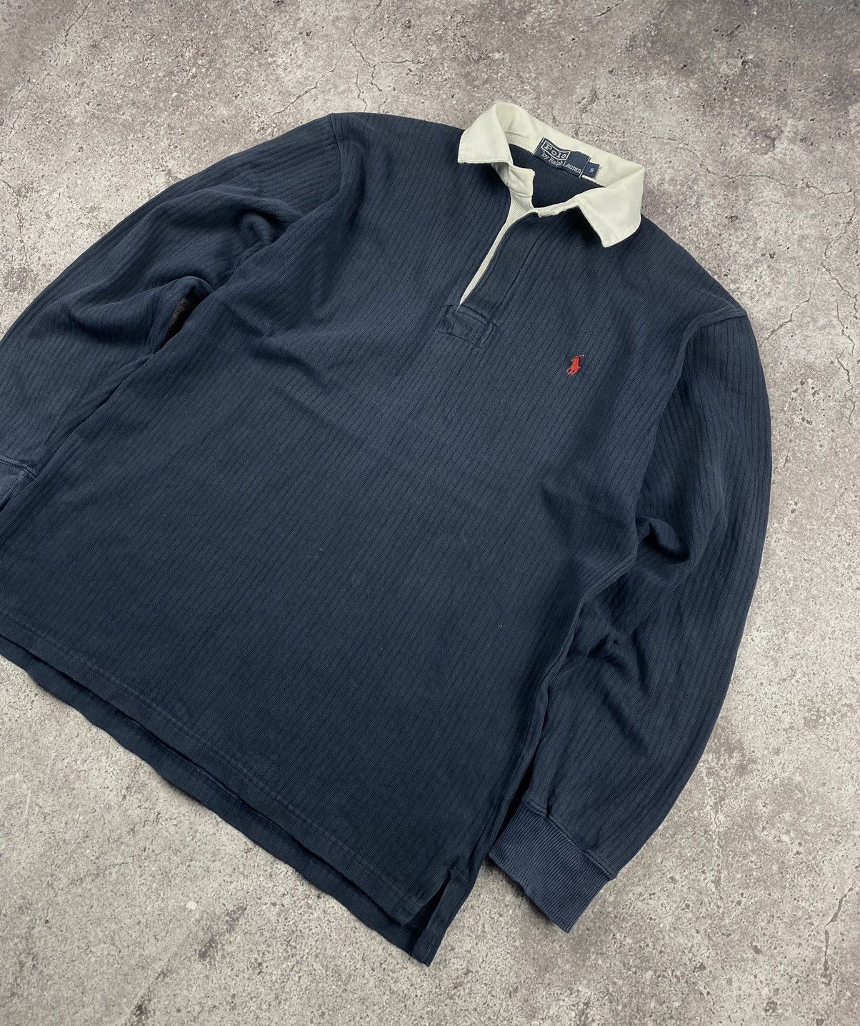 Japanese Brand Vintage Polo Ralph Lauren Rugby Polo Shirt Striped Japanese Size US S / EU 44-46 / 1 - 2 Thumbnail