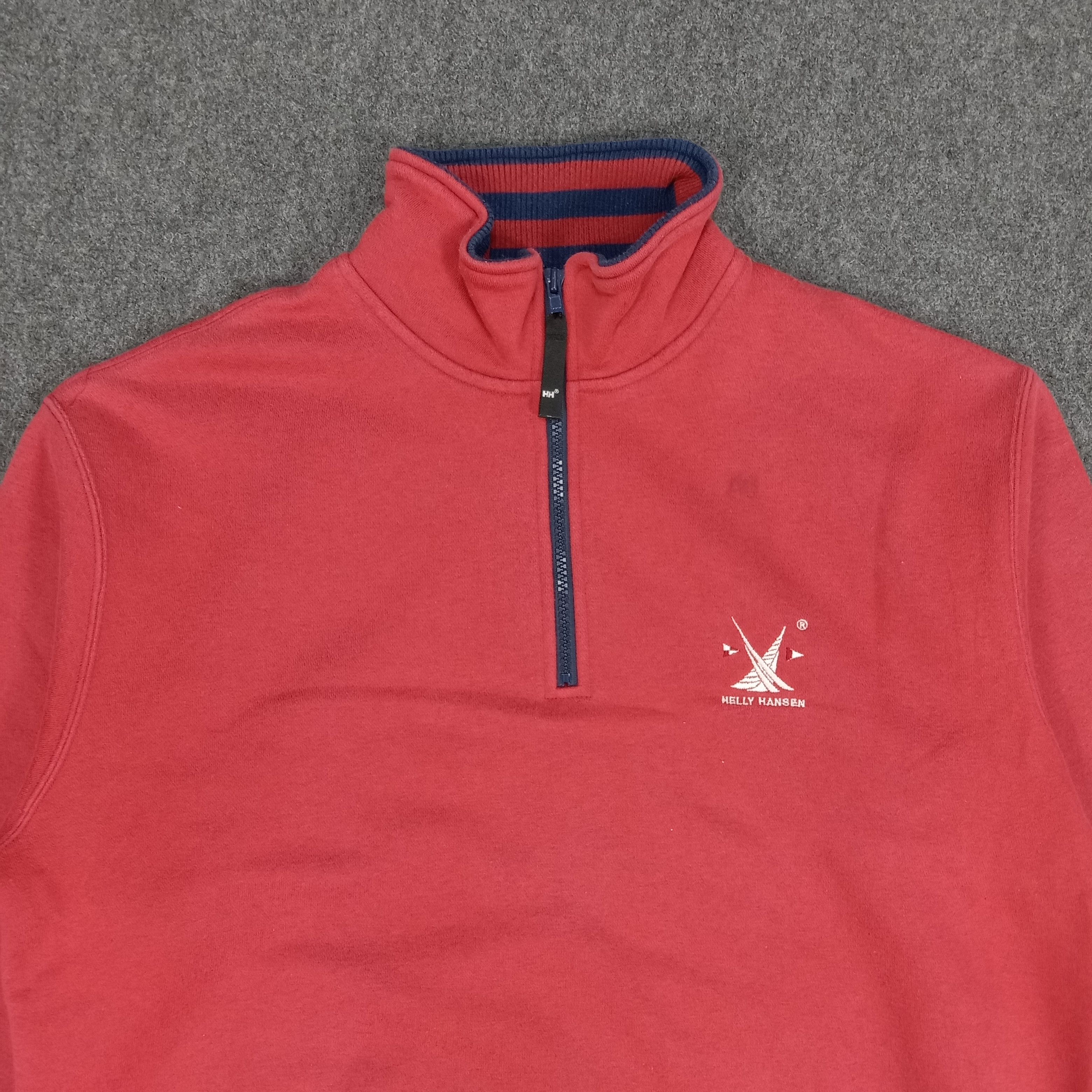 Helly Hansen × Vintage Helly Hansen Outdoor Style Half Zipper Sweatshirts Size US L / EU 52-54 / 3 - 2 Thumbnail