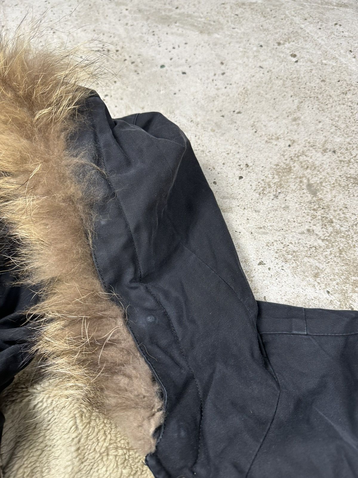 Sandro Sandro Paris Black Faux Fur Lined Parka Jacket Size M / US 6-8 / IT 42-44 - 11 Thumbnail