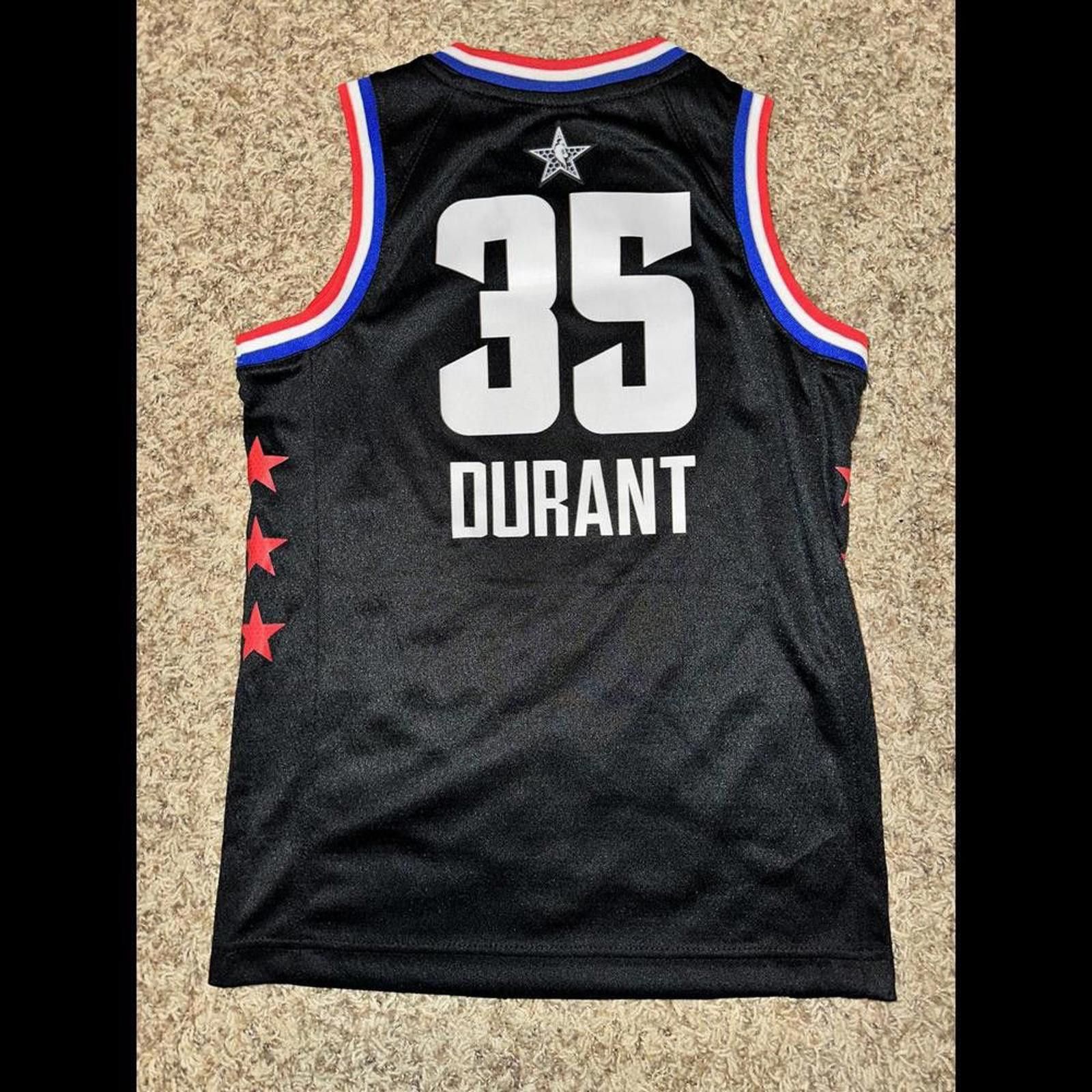 Nike Jordan Big Kid's (Boy's) NBA Warriors Kevin Durant 2019 All-Star Jersey Size US S / EU 44-46 / 1 - 5 Thumbnail