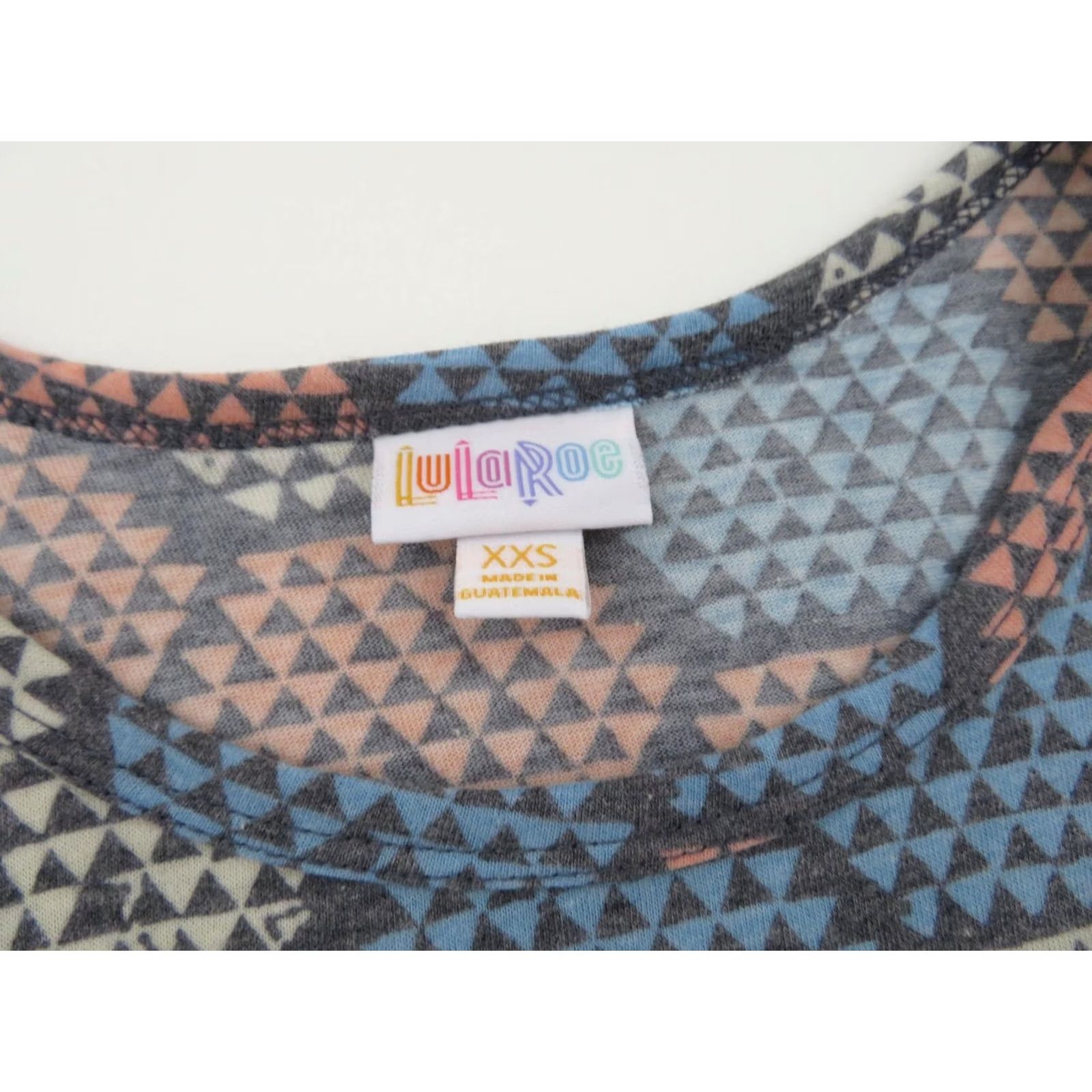 Vintage LuLaRoe Dress Womens 2XS Carly XXS Swing High Low All Over Print Stretch Geometric Size XXS / US 00 / IT 34 - 4 Thumbnail