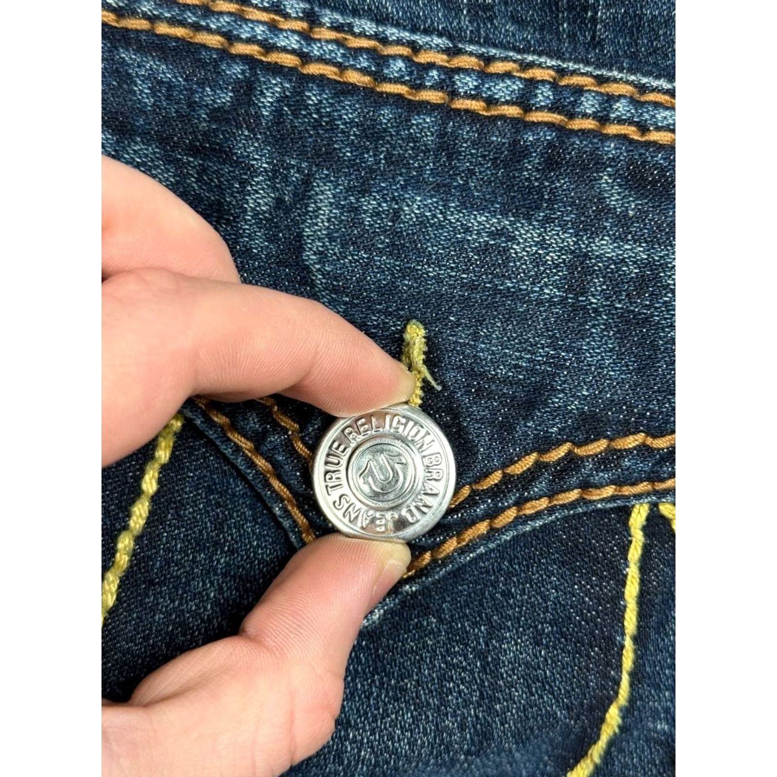 True Religion VINTAGE True Religion Denim Jeans Men Size 38 Blue Baggy 5-Pocket Design Cotton Straight Jeans World Tour Size US 38 / EU 54 - 6 Thumbnail
