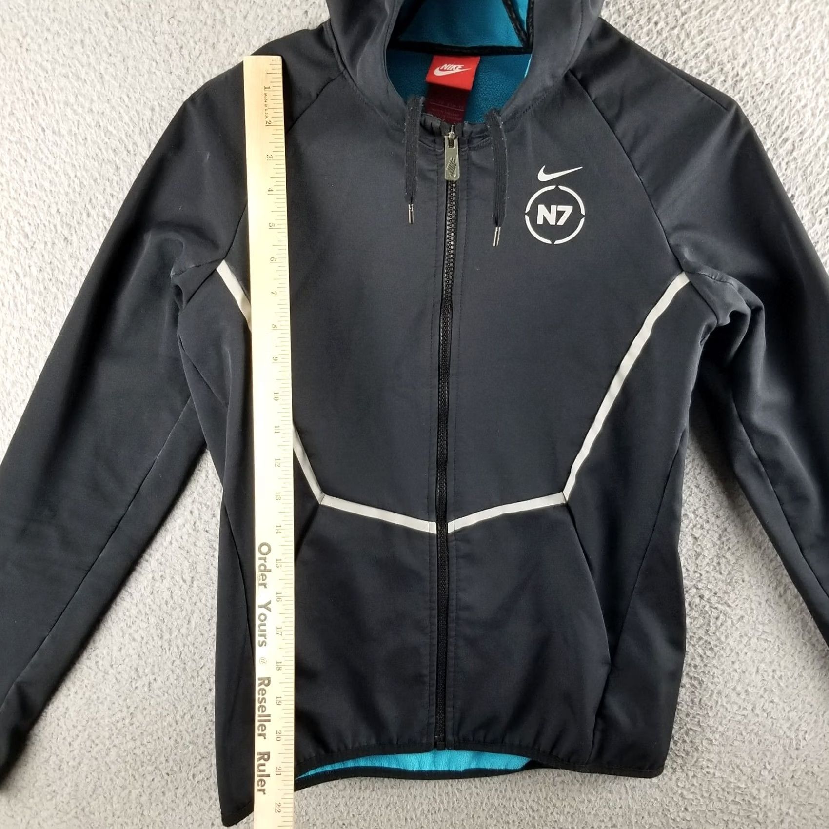 Nike Nike Jacket Women XS Hybrid Reflective Fleece Lined Softshell Black Coat 716205 Size XS / US 0-2 / IT 36-38 - 4 Thumbnail
