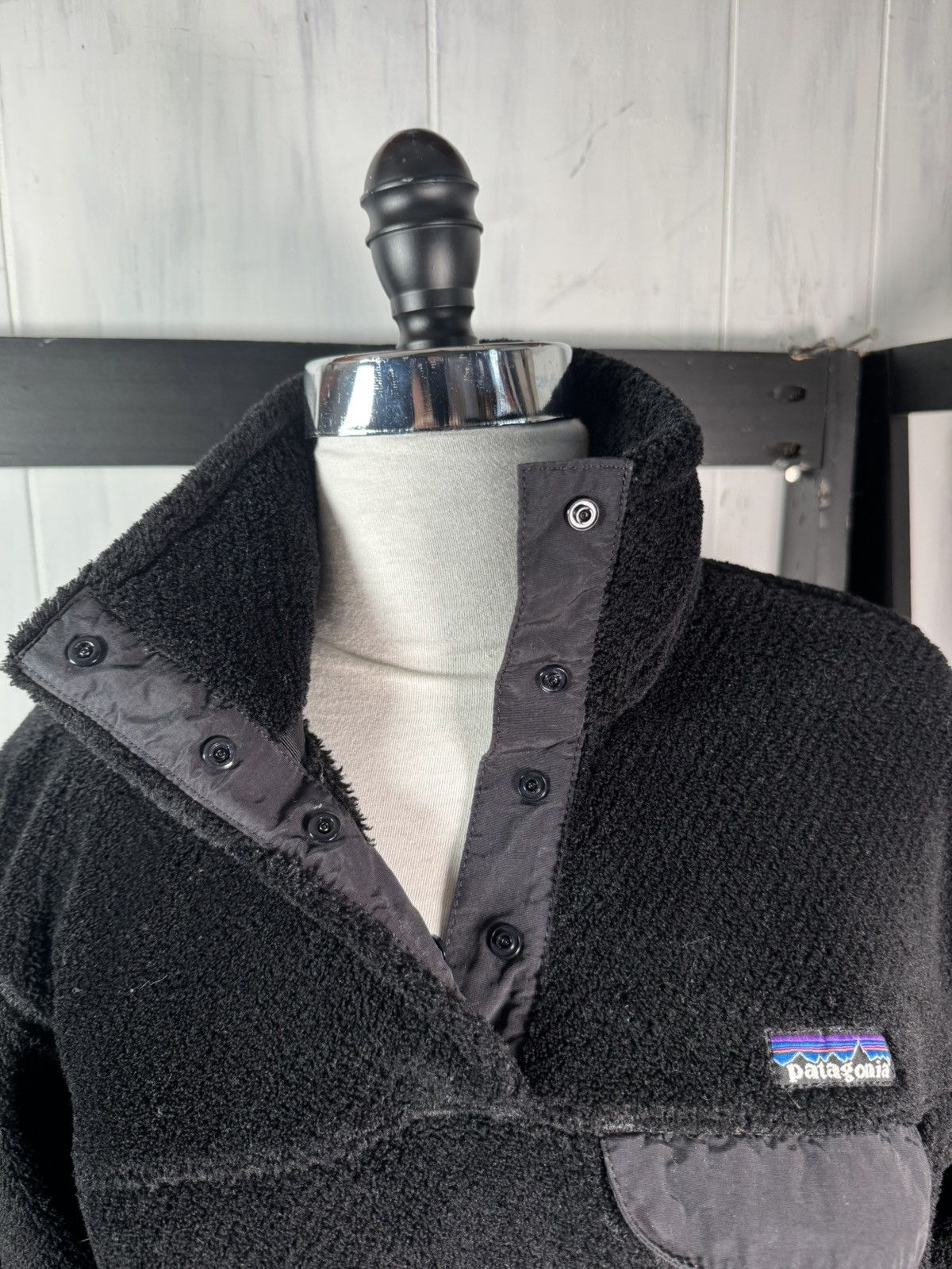 Patagonia Patagonia BLACK Re-Tool Snap-T Pullover Fleece Jacket, large Size L / US 10 / IT 46 - 3 Thumbnail