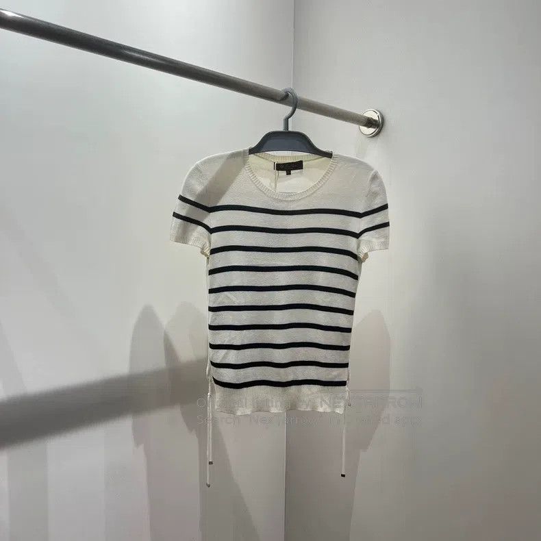 Loro Piana Loro Piana Striped Logo Banded Cotton Short-Sleeved Shirt Size XS / US 0-2 / IT 36-38 - 1 Thumbnail