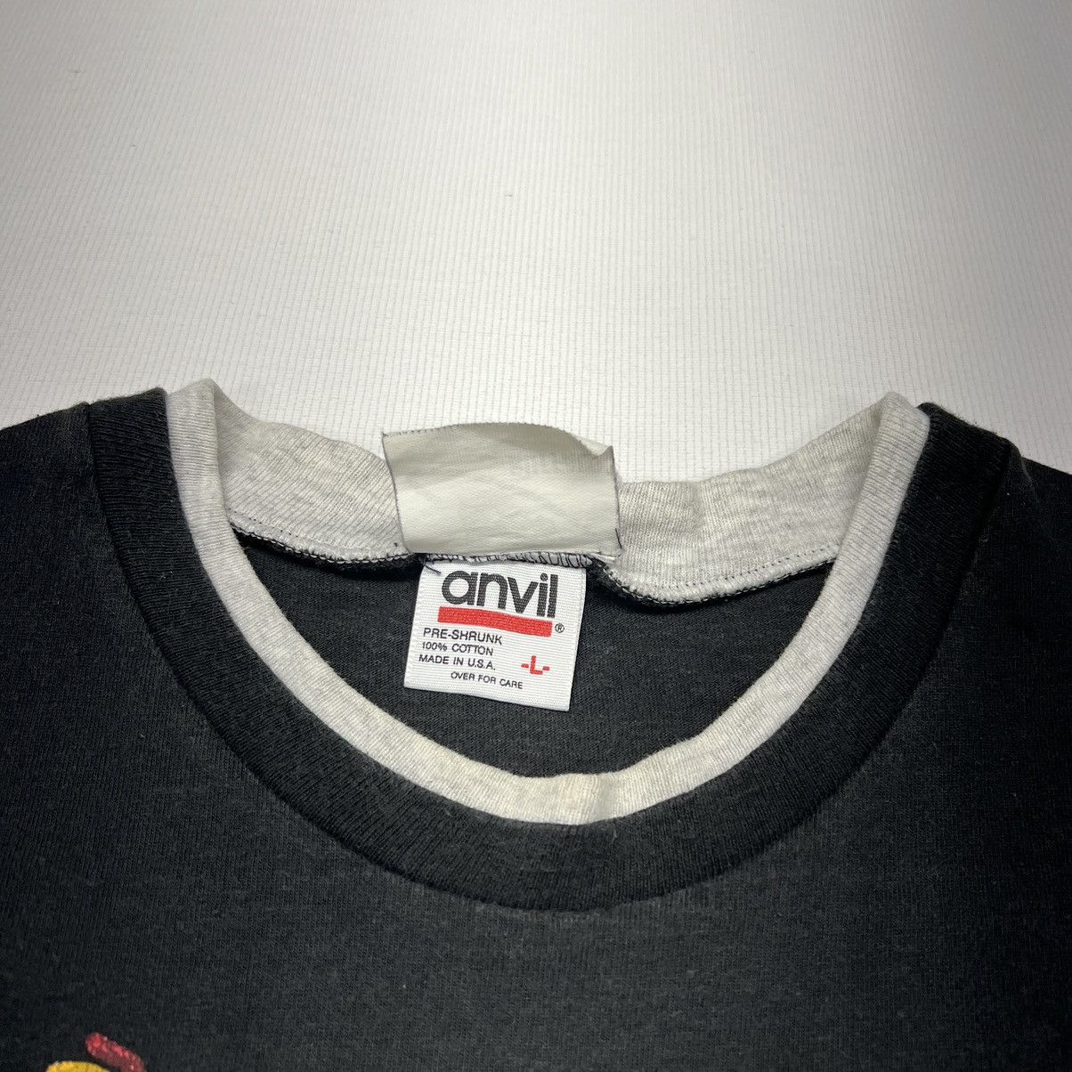 Vintage VTG Double Layer Tee Shirt Black Apine Mountain Puff Print Size US L / EU 52-54 / 3 - 8 Thumbnail