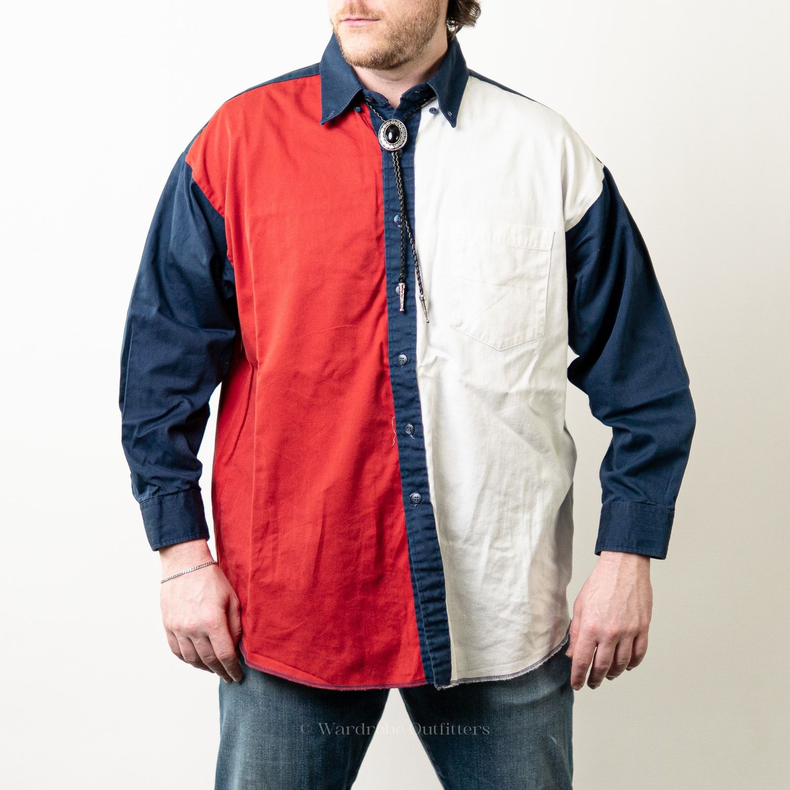 Panhandle Slim Vintage 90s Western TEXAS Flag Button Up by Panhandle Slim Size US L / EU 52-54 / 3 - 4 Thumbnail
