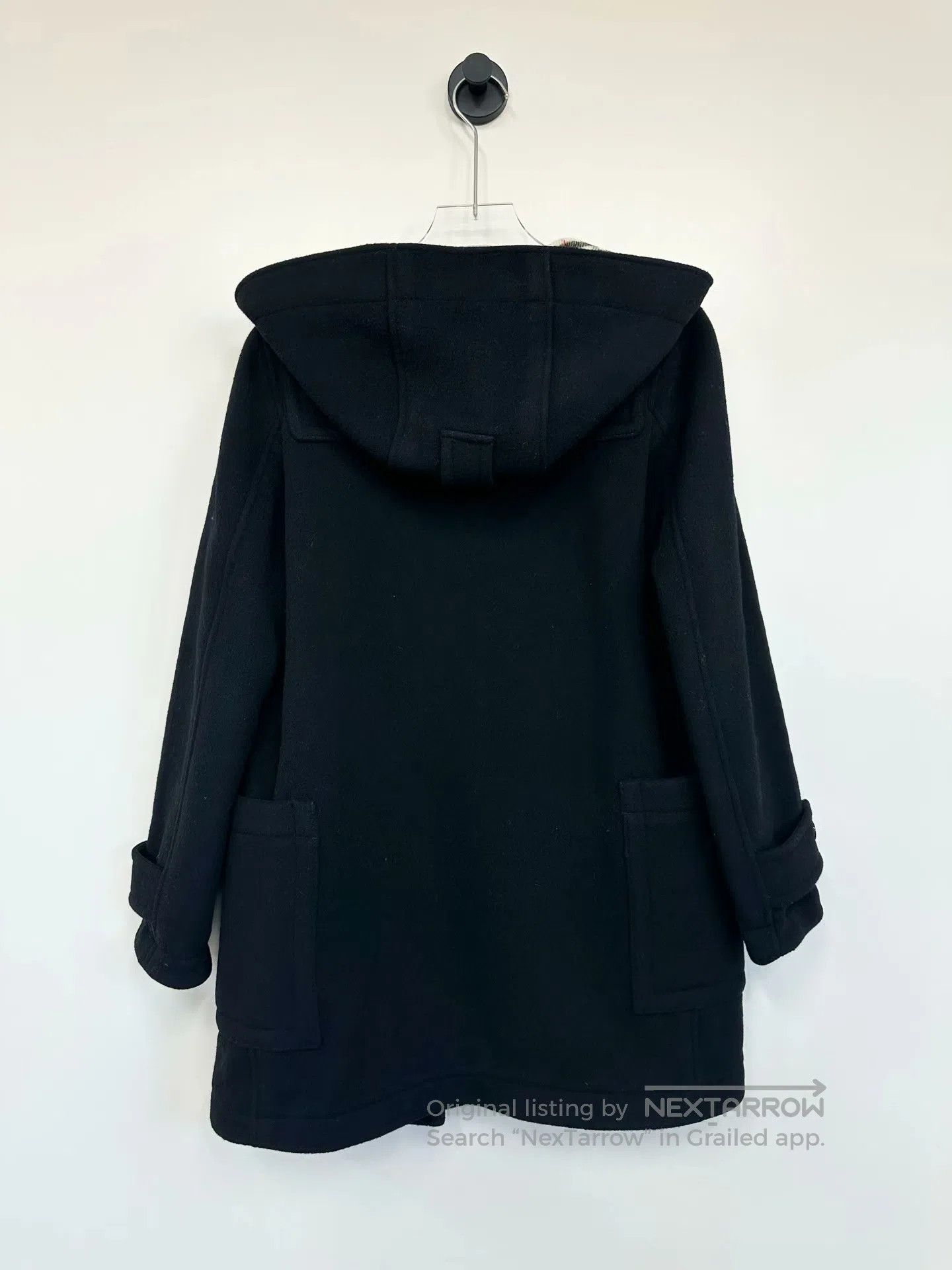Burberry Burberry Black Lined Checkered Lambswool Horn-Button Overc Size M / US 6-8 / IT 42-44 - 2 Thumbnail