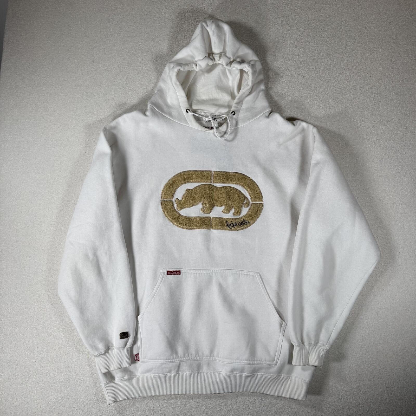 Ecko Unltd. Vintage Baggy Y2K Ecko Unlimited Rhino Premium Hoodie Size US XXL / EU 58 / 5 - 1 Thumbnail