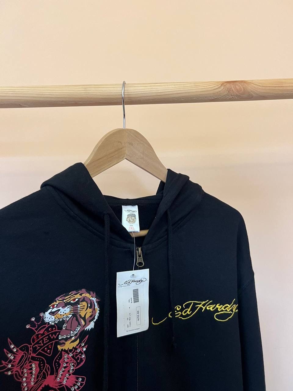 Christian Audigier × Ed Hardy NWT Vintage Ed Hardy Los Angeles Zip Hoodie Logo Rare XXL Size US XXL / EU 58 / 5 - 10 Thumbnail