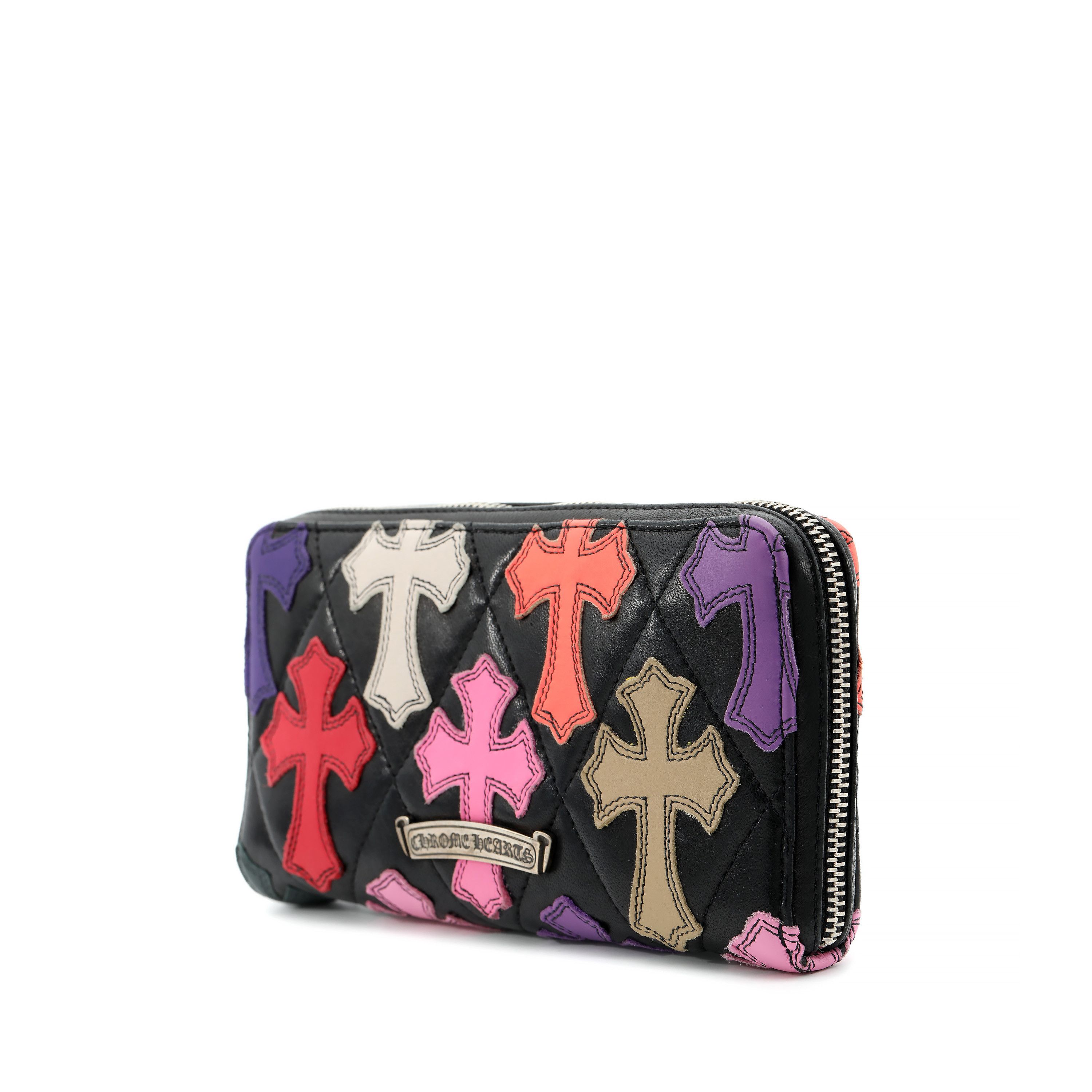 Chrome Hearts Quilted Leather Multi Color Patch Wallet Size ONE SIZE - 3 Thumbnail