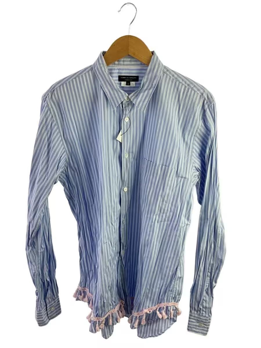 Comme des Garcons Homme Plus Stitch Tassel Striped Button Shirt Size US M / EU 48-50 / 2 - 1 Thumbnail
