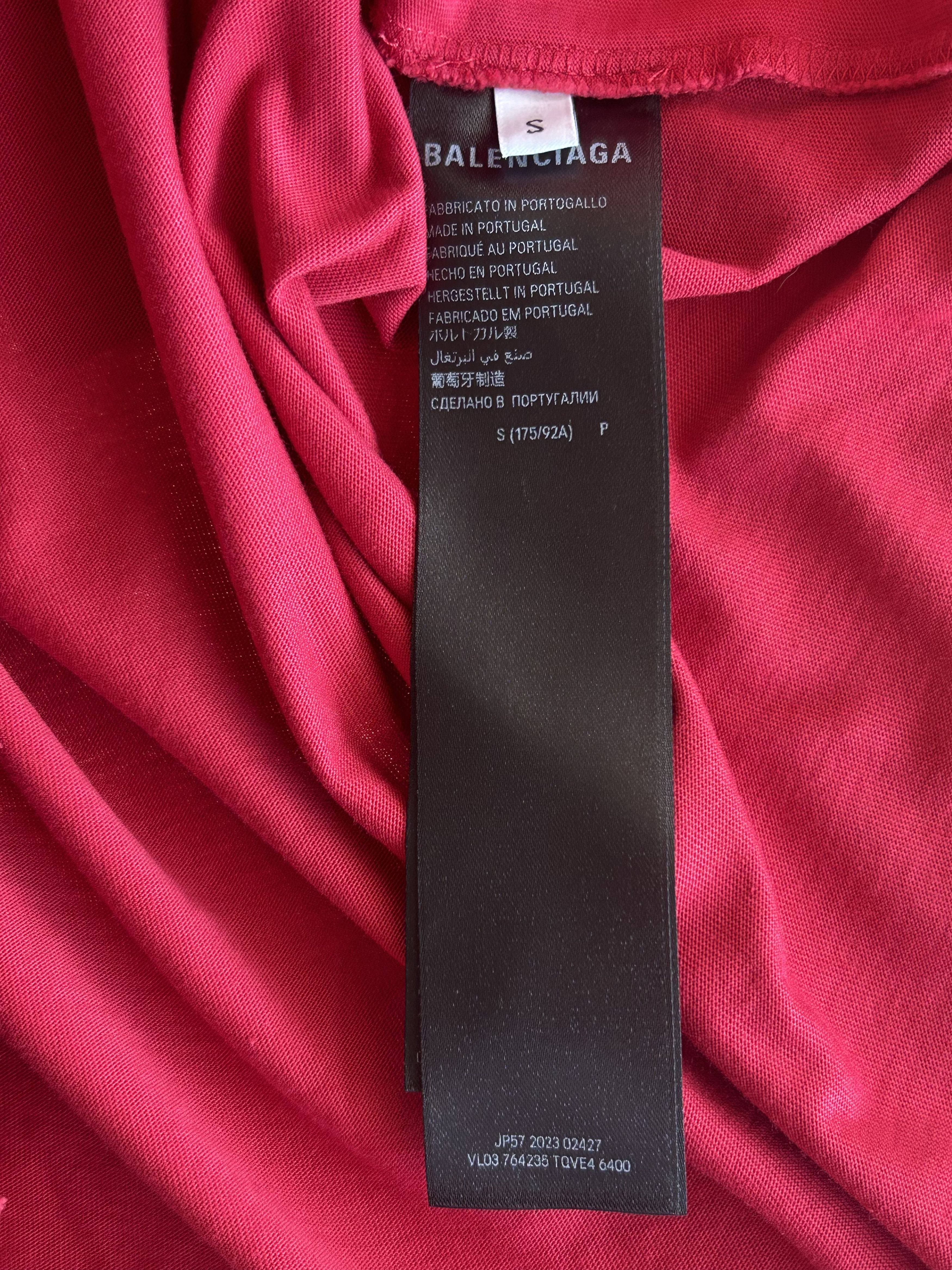 Balenciaga Balenciaga Red To My Love Graphic T-Shirt Size US L / EU 52-54 / 3 - 4 Thumbnail