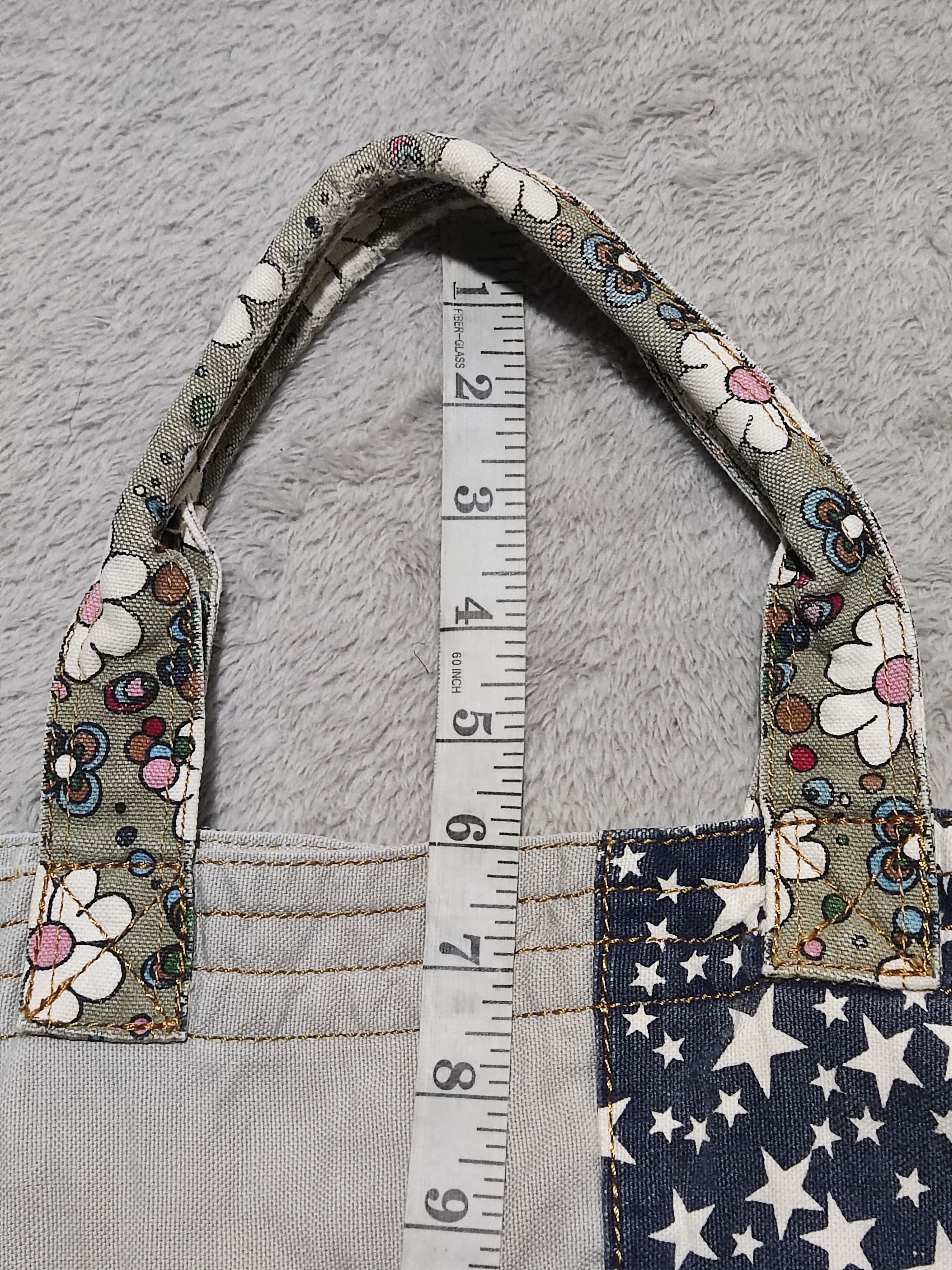 Hysteric Glamour VTG Hysteric Glamour Y2K Mixed Patchwork Denim Tote Bag Size ONE SIZE - 18 Thumbnail