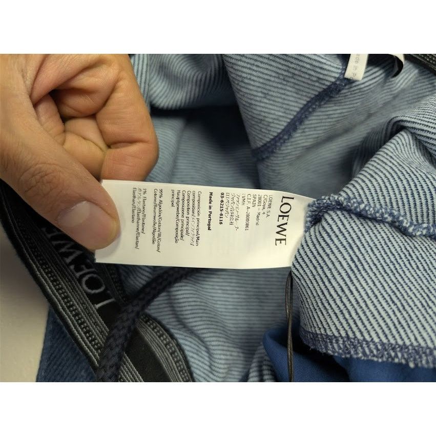 Loewe o1rshd1 Bermuda Shorts in Indigo Blue Size US 34 / EU 50 - 18 Thumbnail