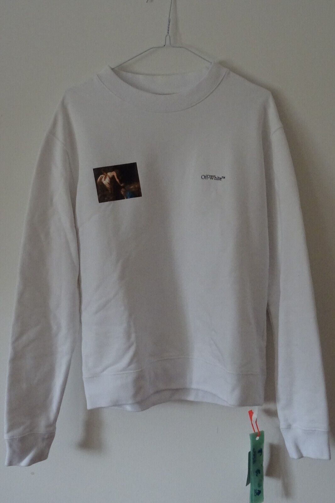 Image of Off White Size S - Off-White Fw20 Caravaggio Angel Sweatshirt, Men's