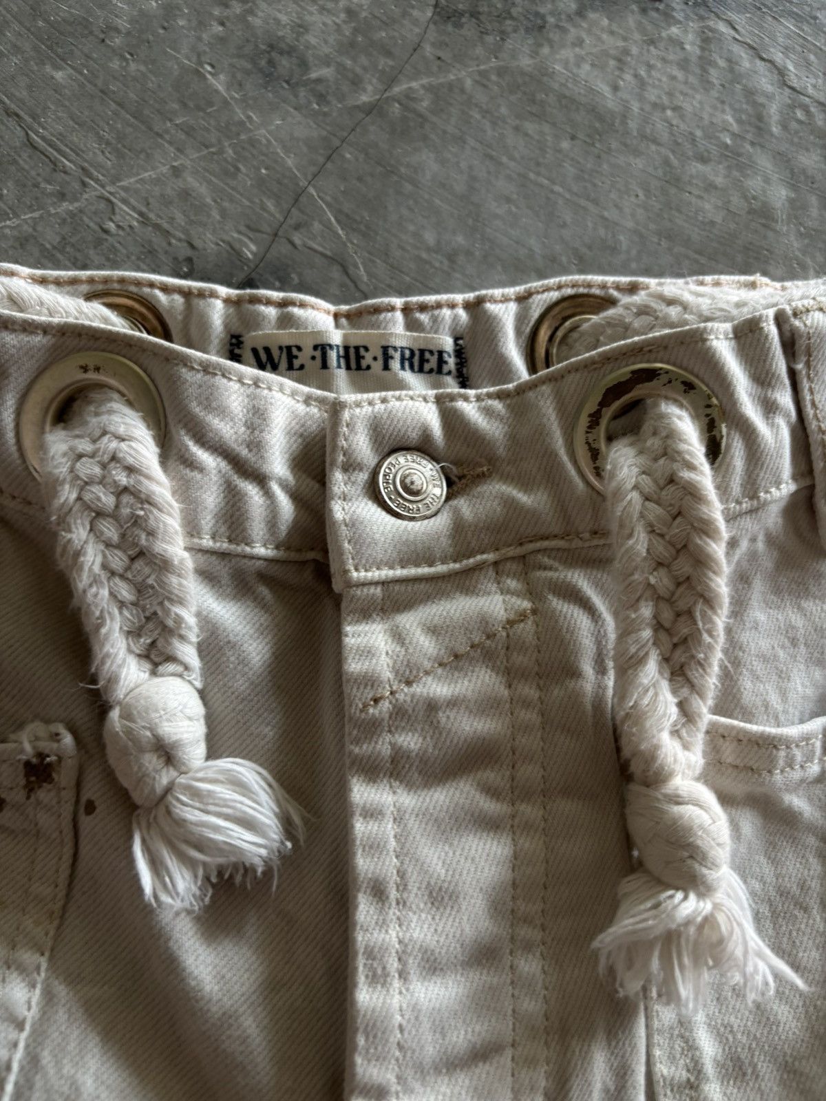 Vintage WE THE FREE wide baloon pant kapital inspired dirty splatter Size US 30 / EU 46 - 3 Thumbnail