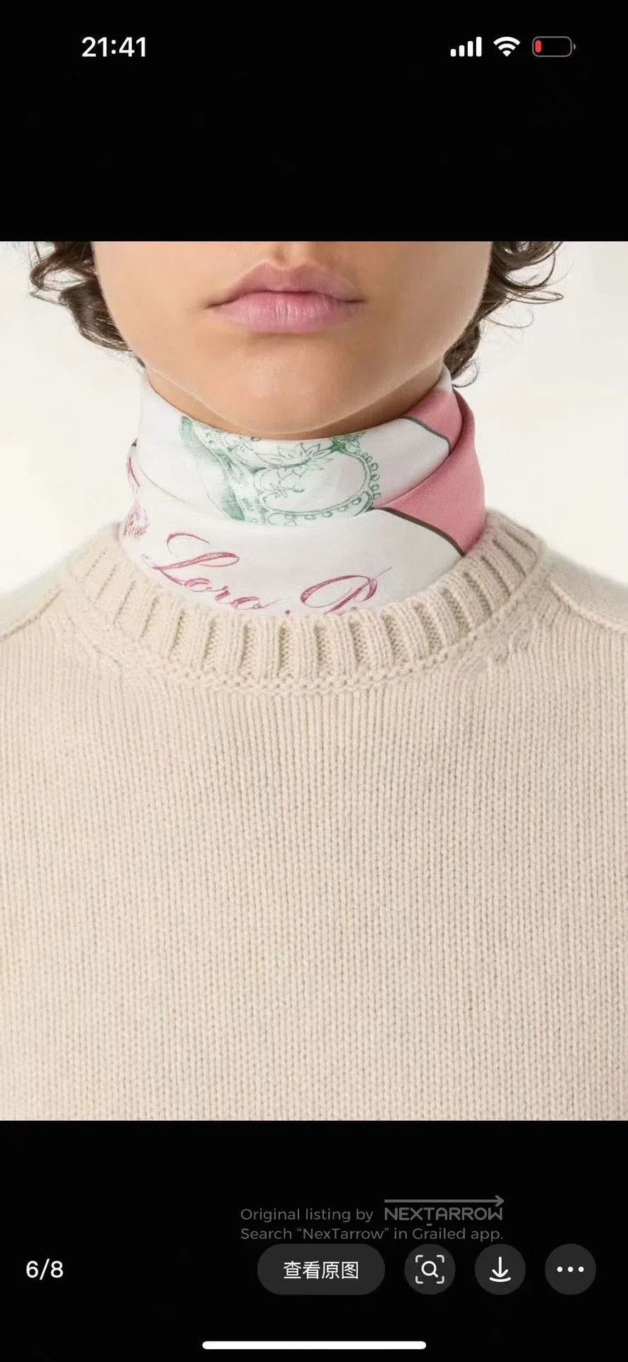 Loro Piana Loro Piana Women's Saddle Shoulder Sweater. Size XS / US 0-2 / IT 36-38 - 5 Thumbnail