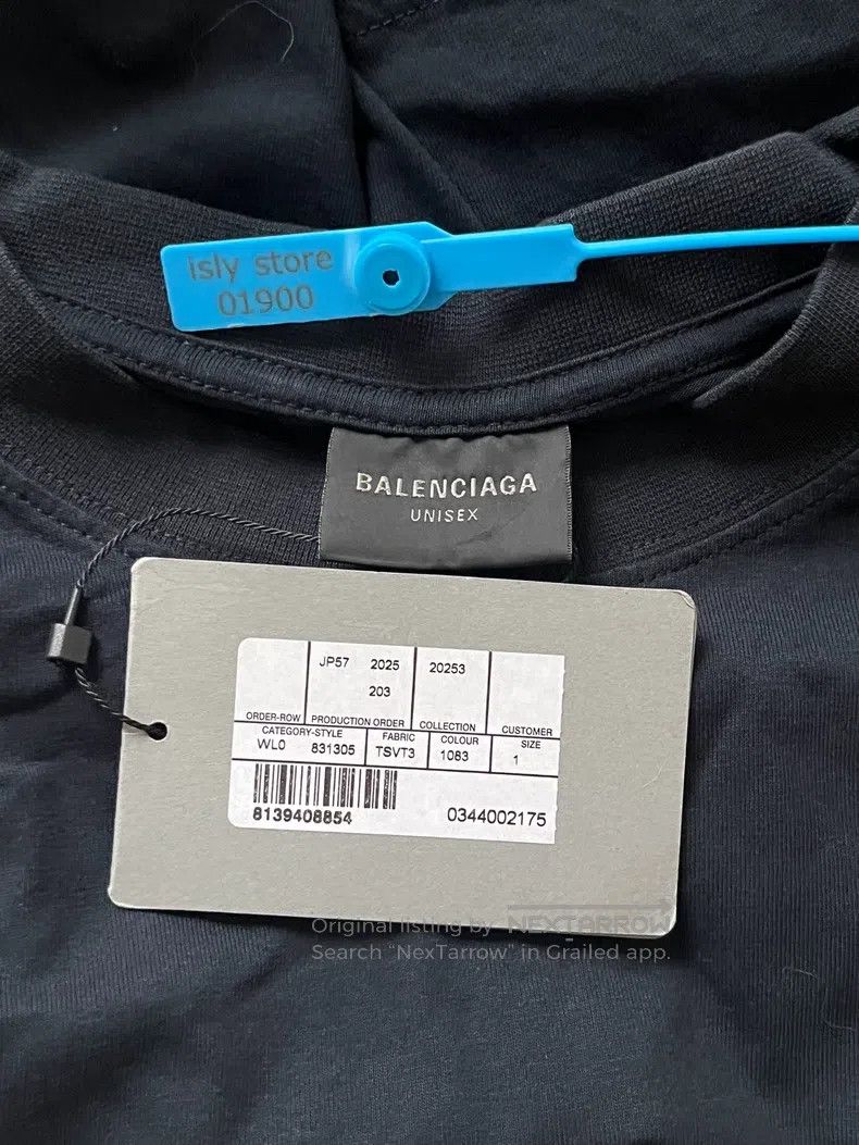 Balenciaga Balenciaga Round neck letter print short sleeve T-shirt, r Size US S / EU 44-46 / 1 - 5 Thumbnail