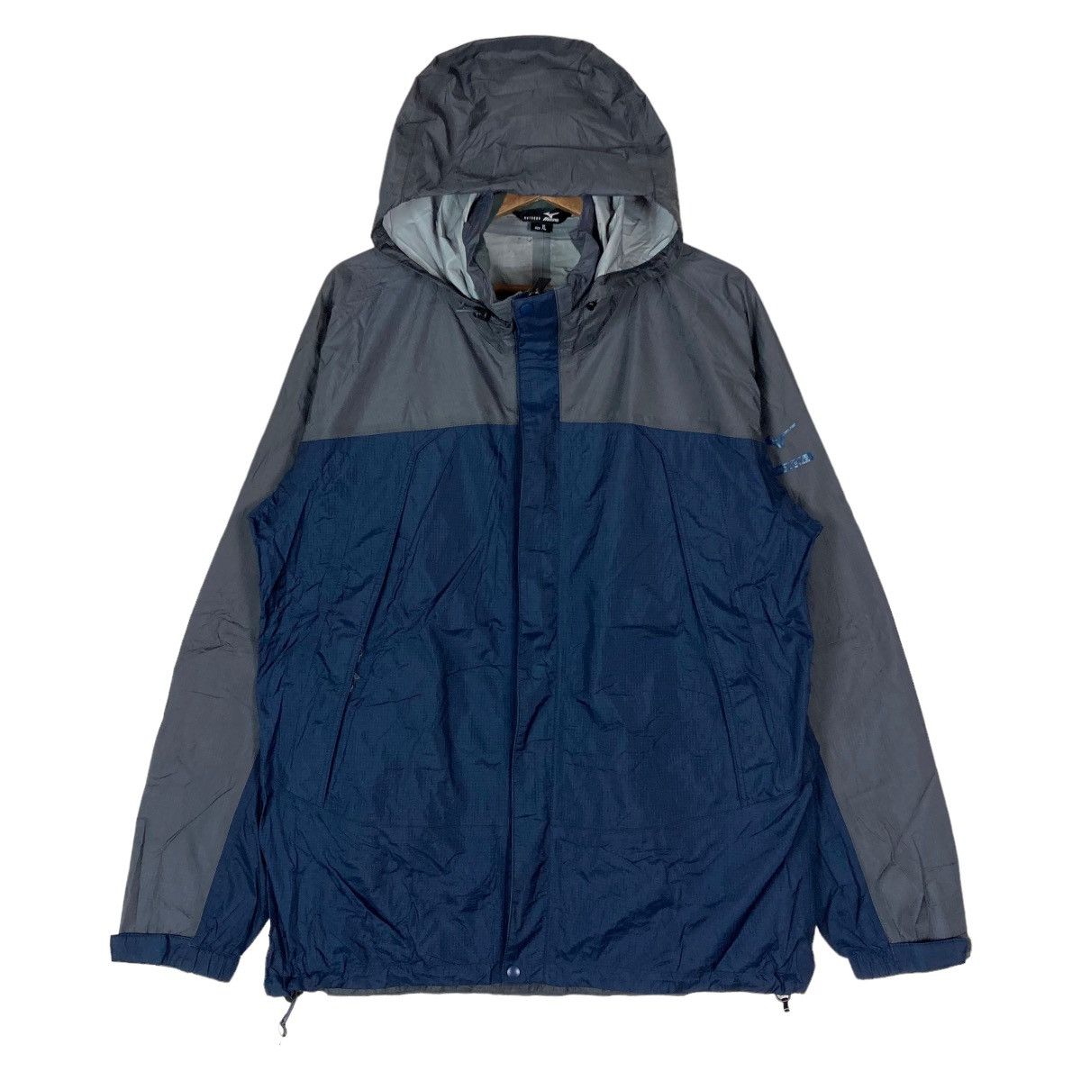 Mizuno Vintage Mizuno Snap Button Hidden Zipper Two Tone Hoodie Size US XL / EU 56 / 4 - 1 Thumbnail
