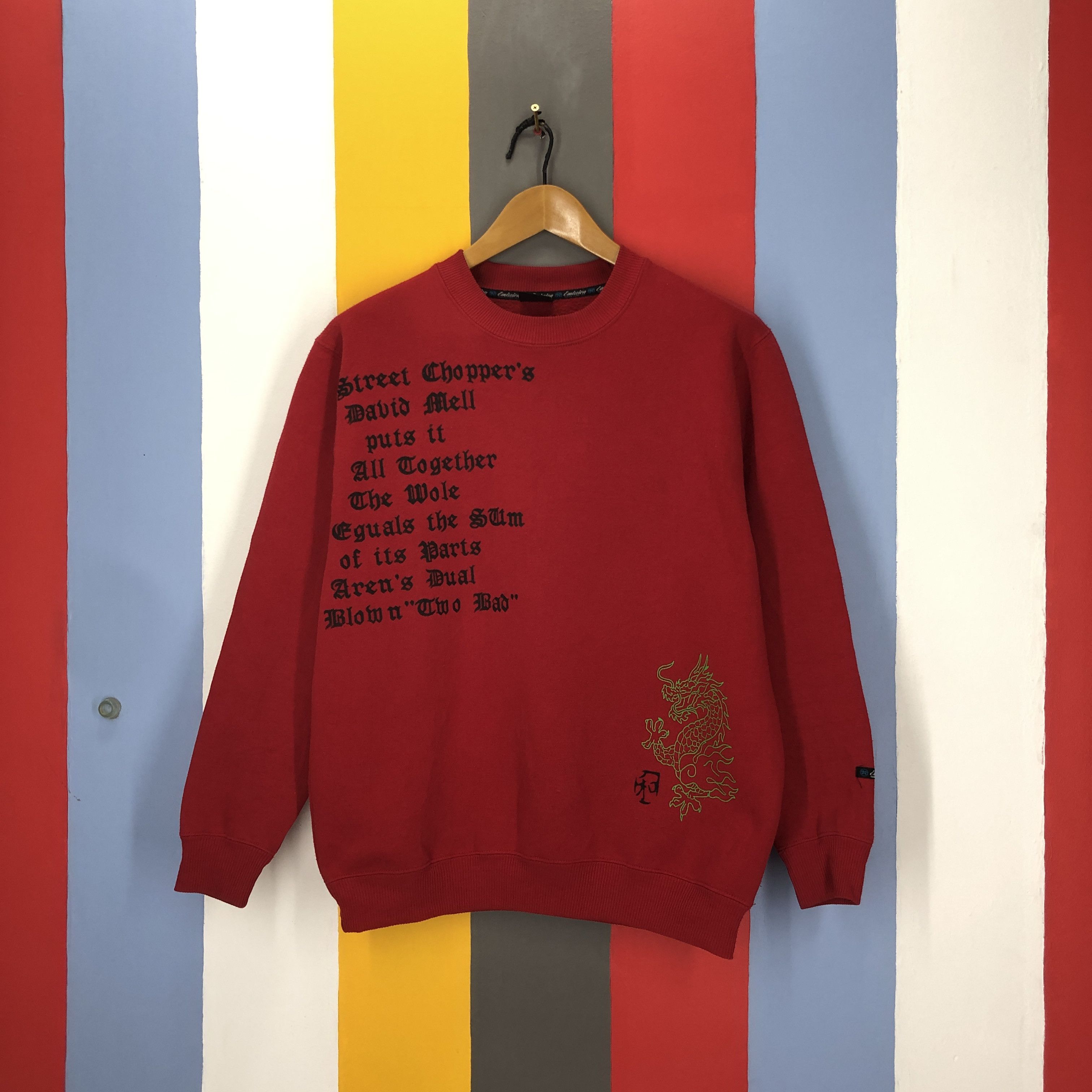 Japanese Brand Dragon Design by EMISSION PERSEUS Sweatshirt #1576/01 Size US L / EU 52-54 / 3 - 3 Thumbnail