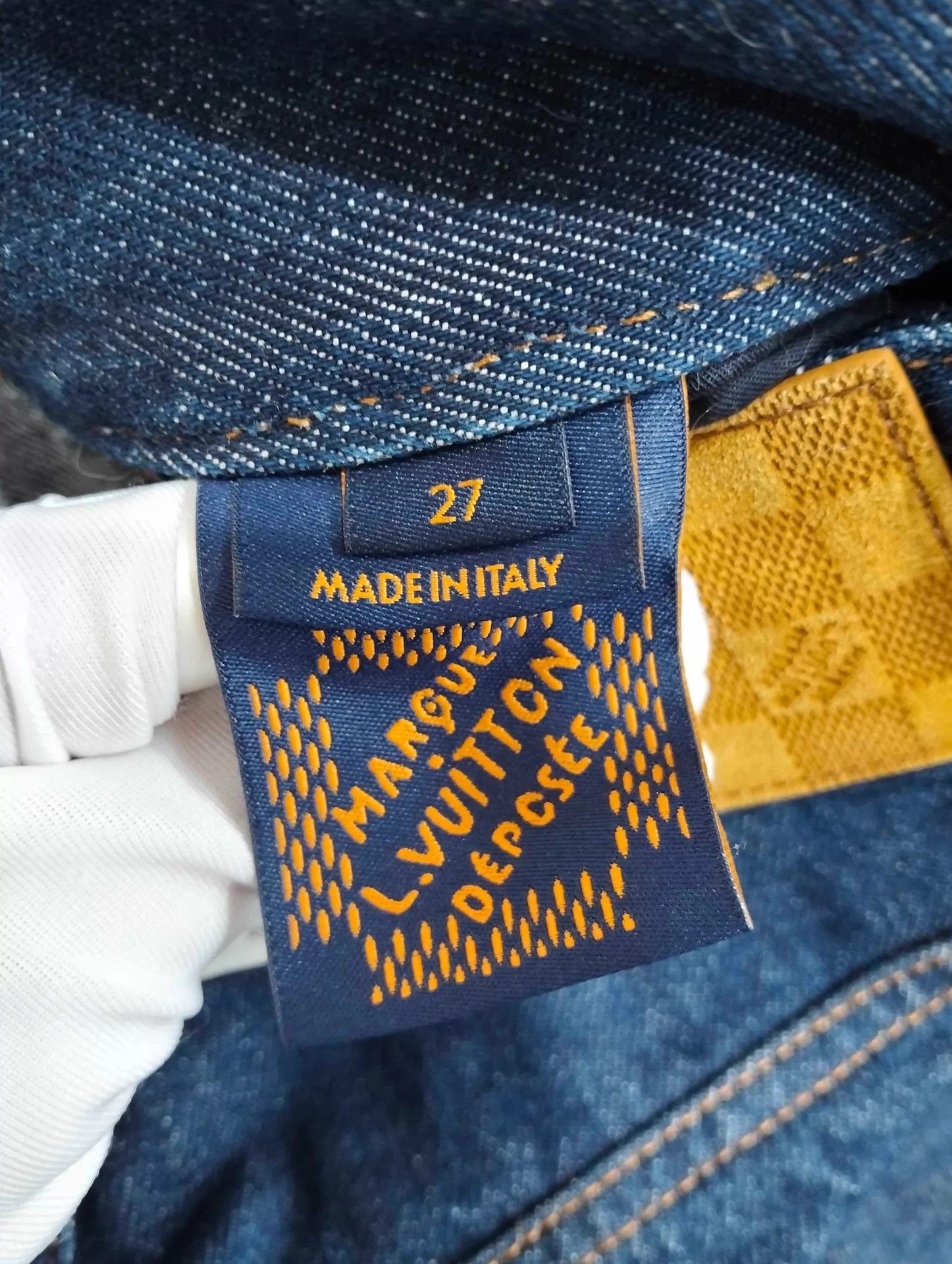 Louis Vuitton LV x Pharrell Williams Embroidered Logo Flare Jeans 27 Size 27" / US 4 / IT 40 - 5 Thumbnail