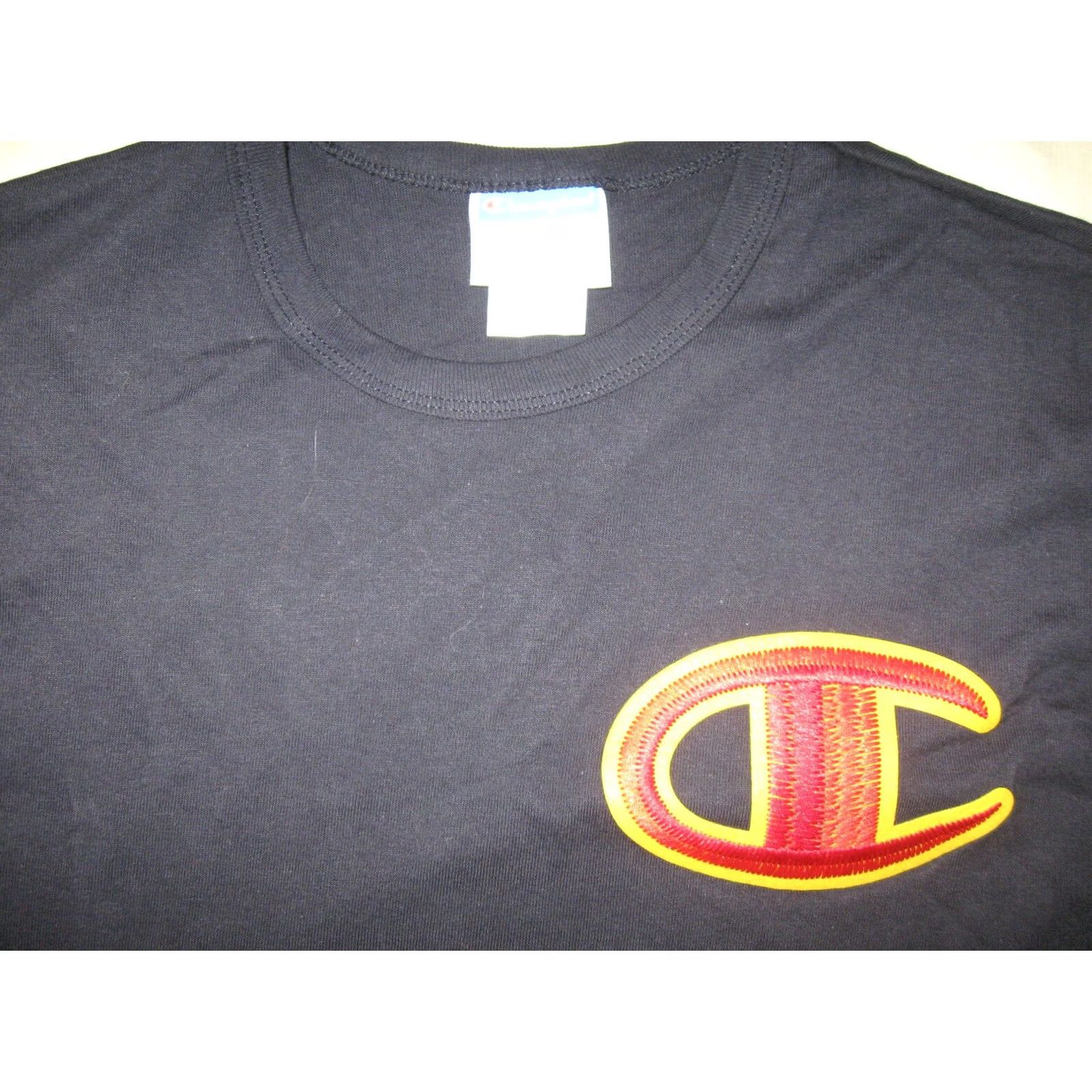 Champion Champion Long Sleeve Shirt Men XL Navy Blue Logo Cotton Crew Neck T-Shirt Size US XL / EU 56 / 4 - 3 Thumbnail